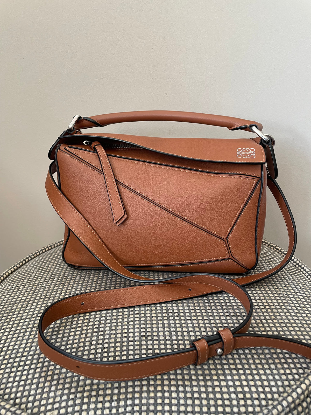 Preloved Loewe Puzzle Shoulder Bag, Small
