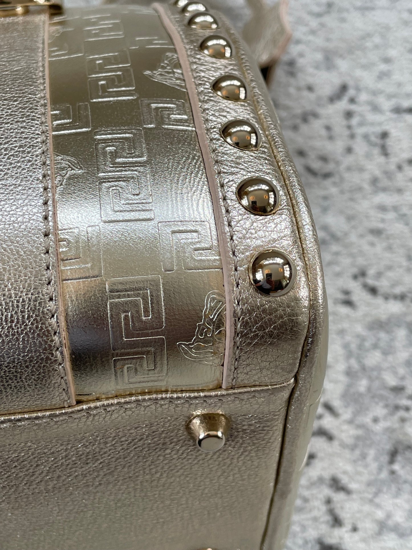Preloved Vintage Versace Medusa Boston Bag