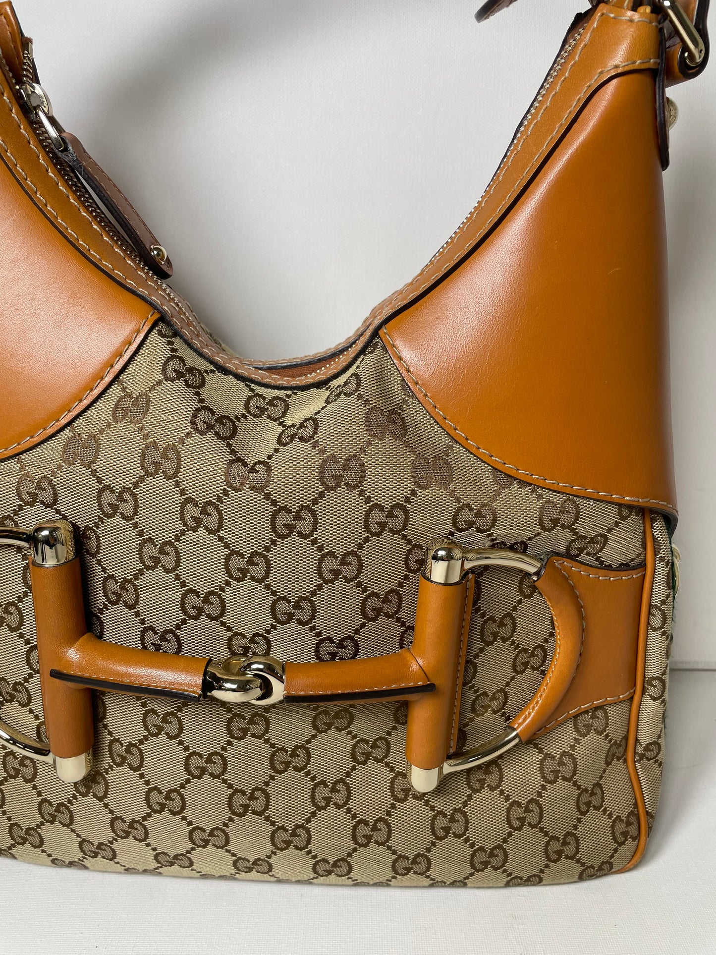 Preloved Gucci GG Heritage Horsebit Hobo Bag