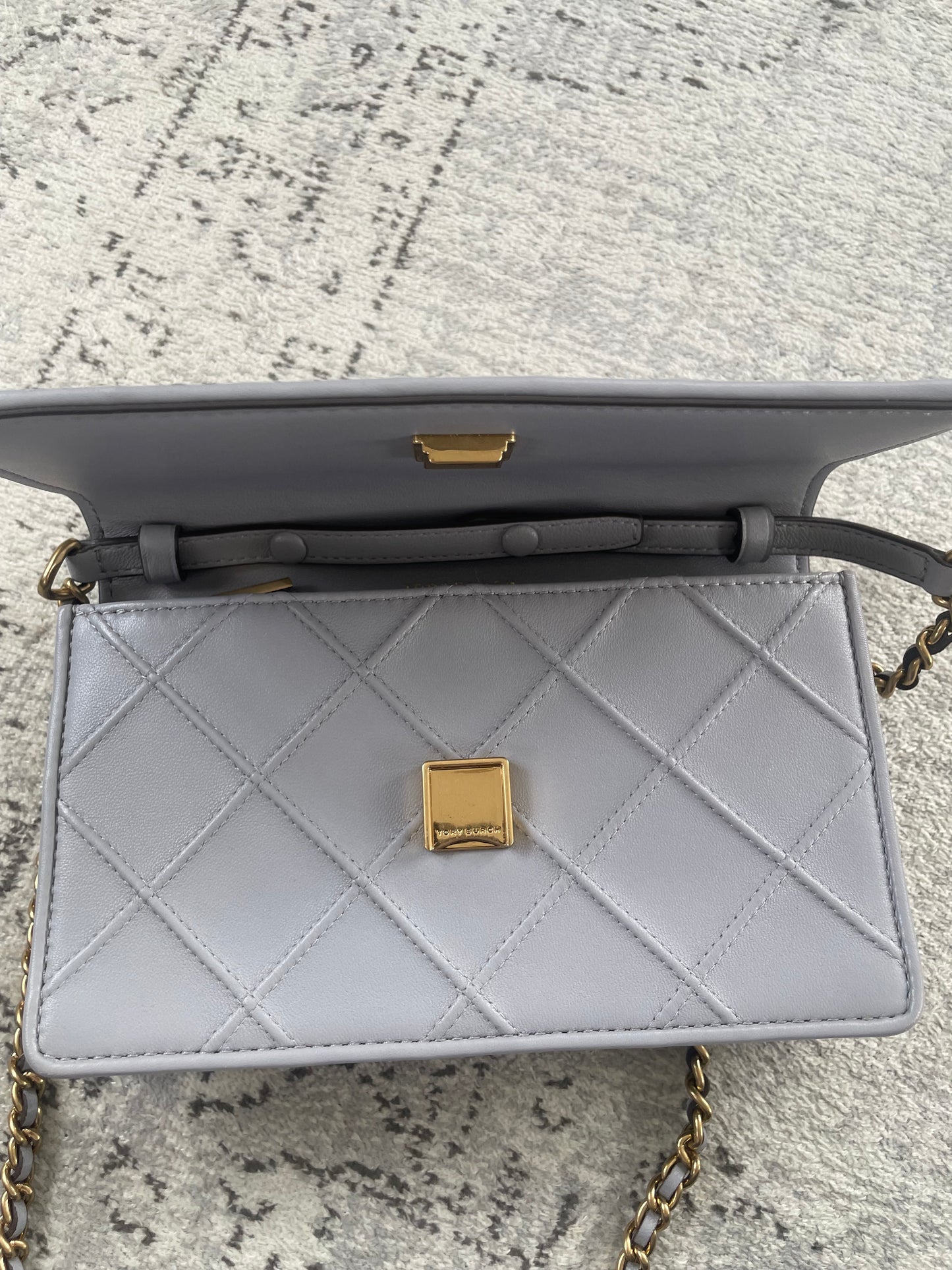 Preloved Tory Burch Fleming Soft Chain Wallet