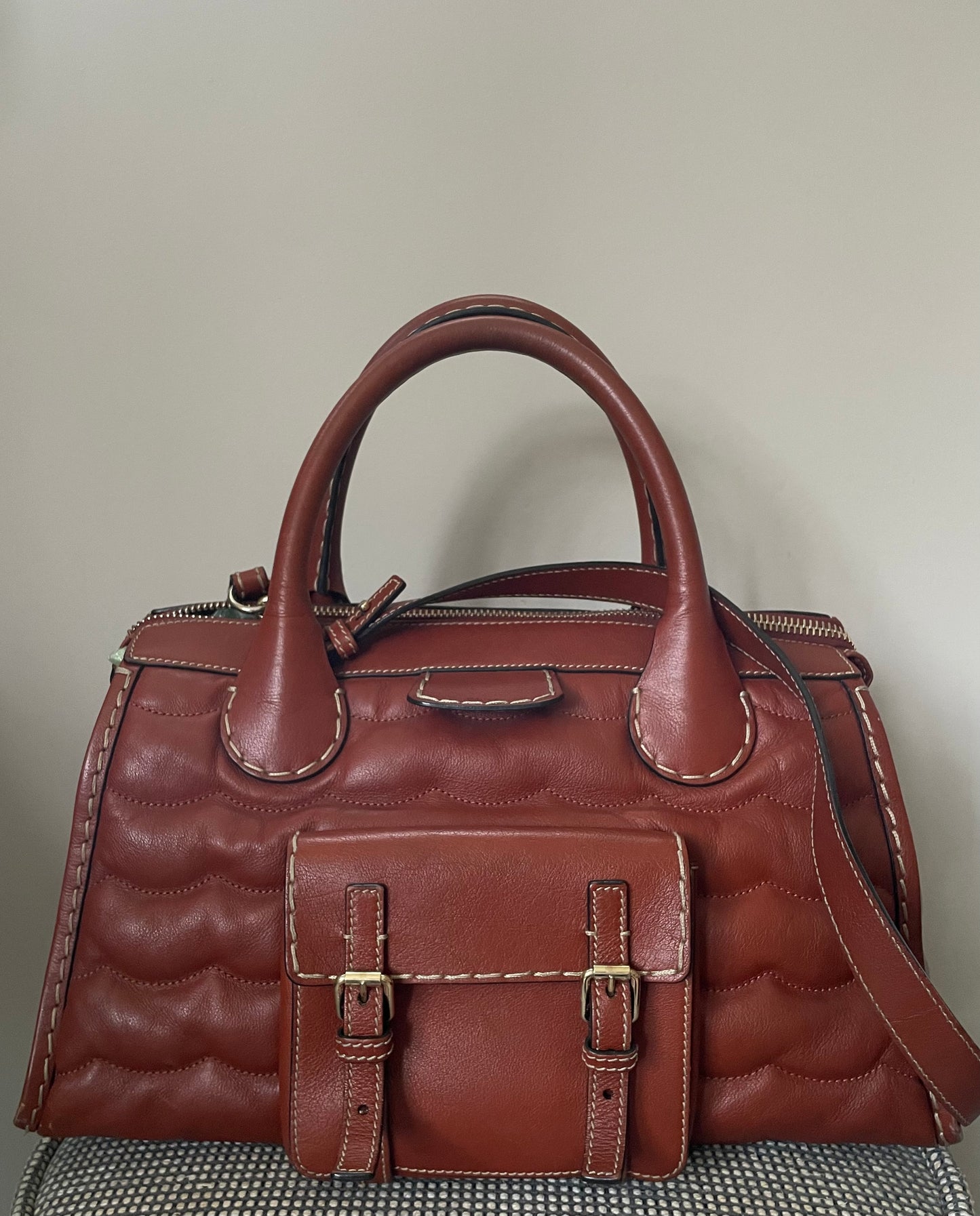 Preloved Chloe Edith Satchel Tote Bag, Medium