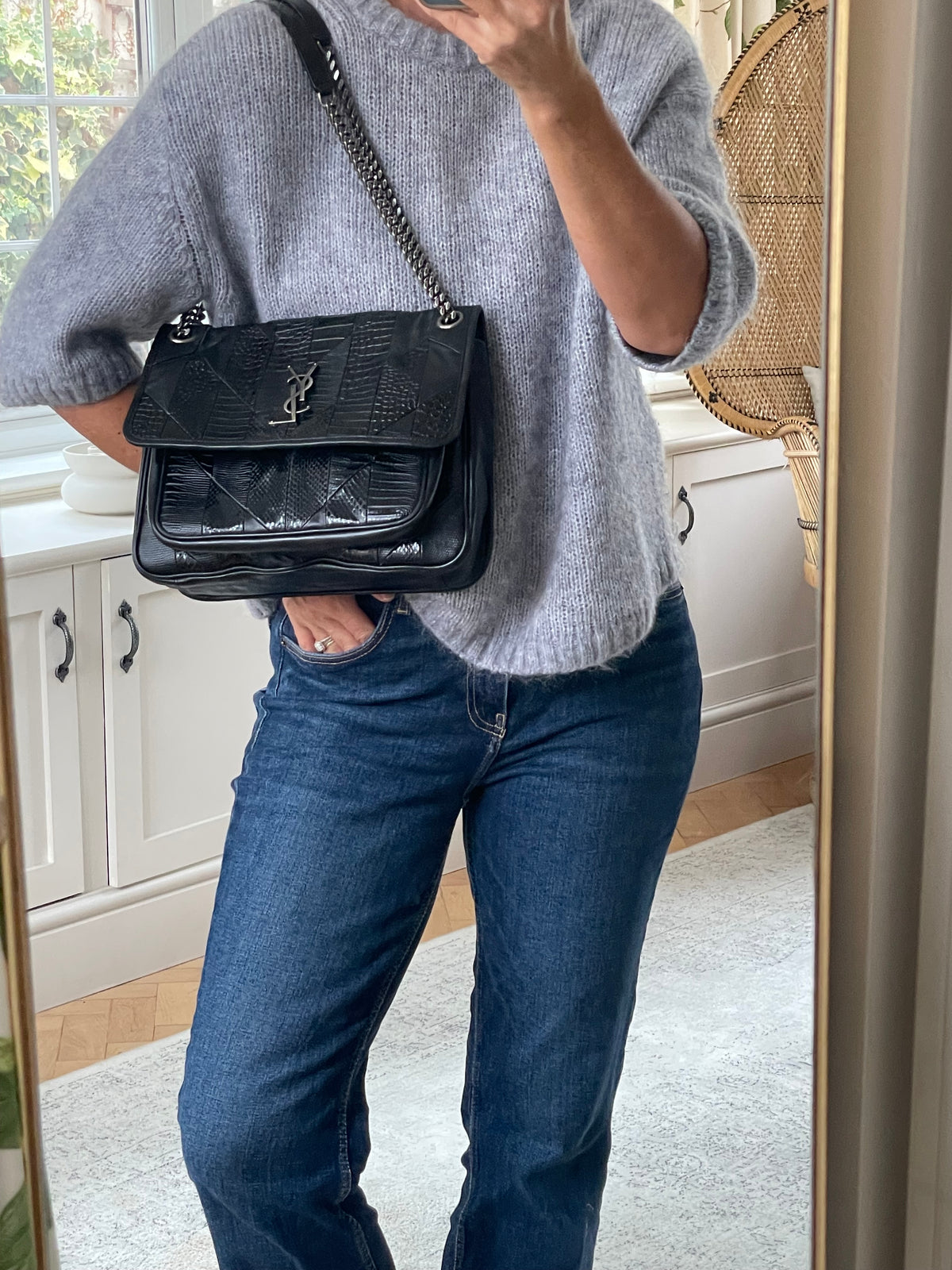 Preloved Saint Laurent Niki Shoulder Bag, Medium
