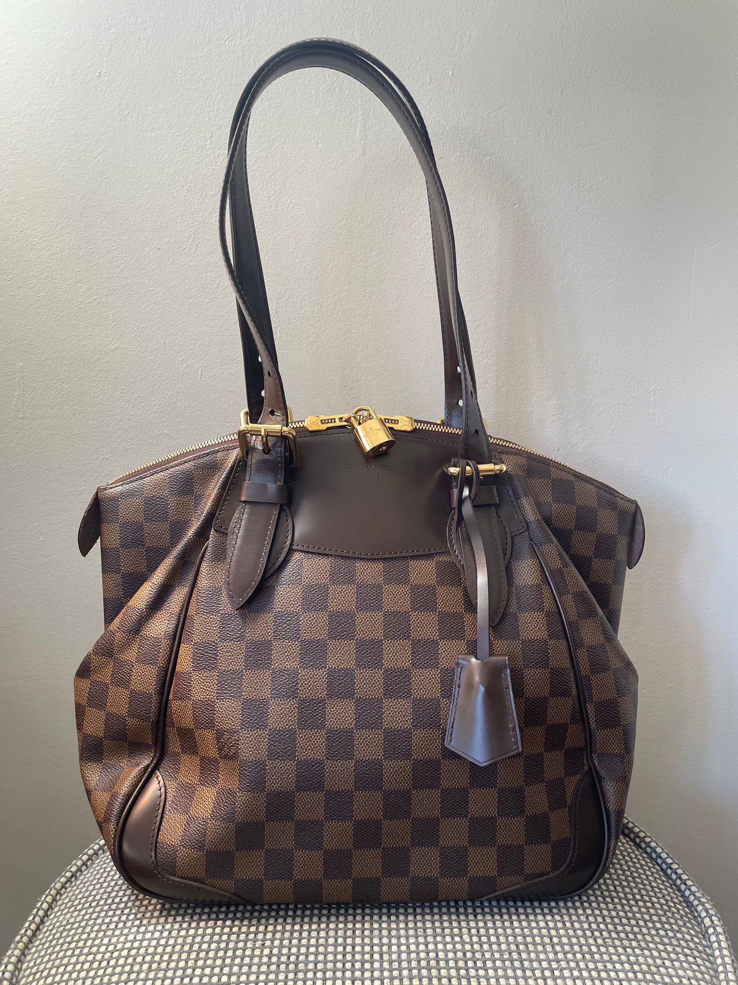 Preloved Louis Vuitton Damier Ebene Verona Shoulder Bag