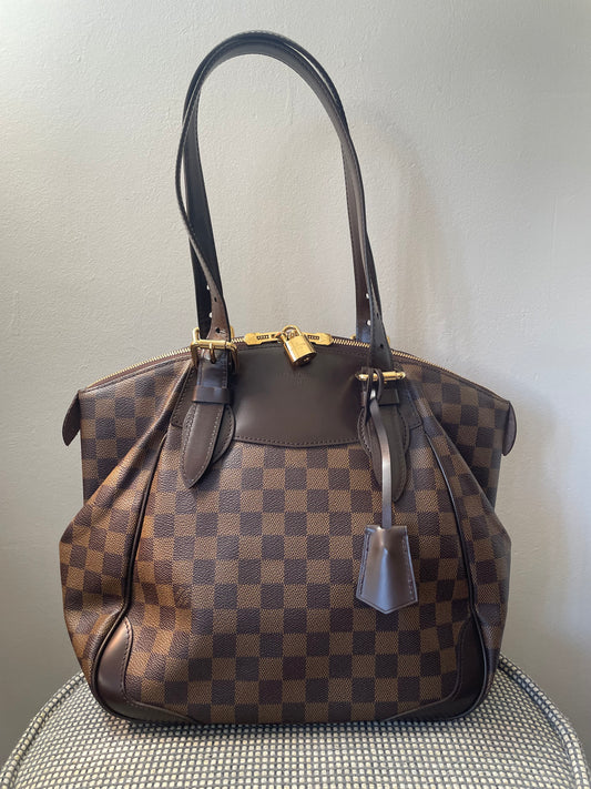 Preloved Louis Vuitton Damier Ebene Verona Shoulder Bag