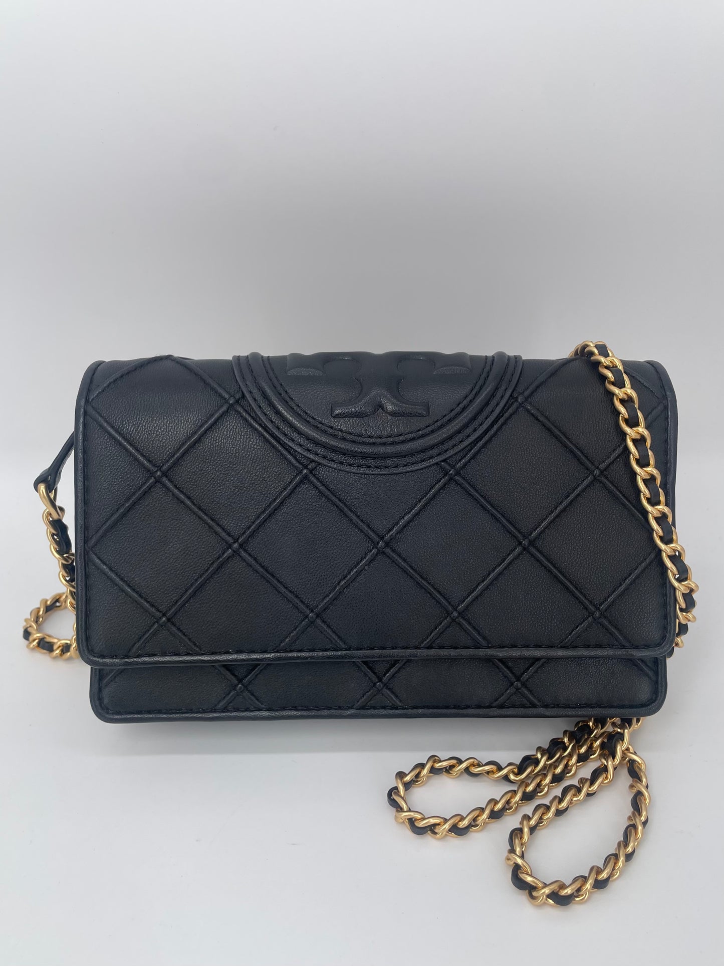 Preloved Tory Burch Fleming Soft Chain Wallet