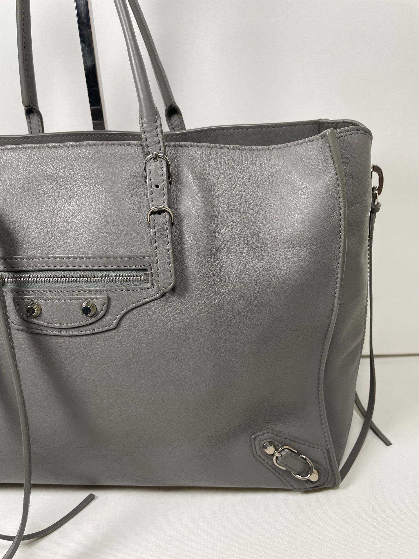 Preloved Balenciaga Papier Side Zip Tote, Medium