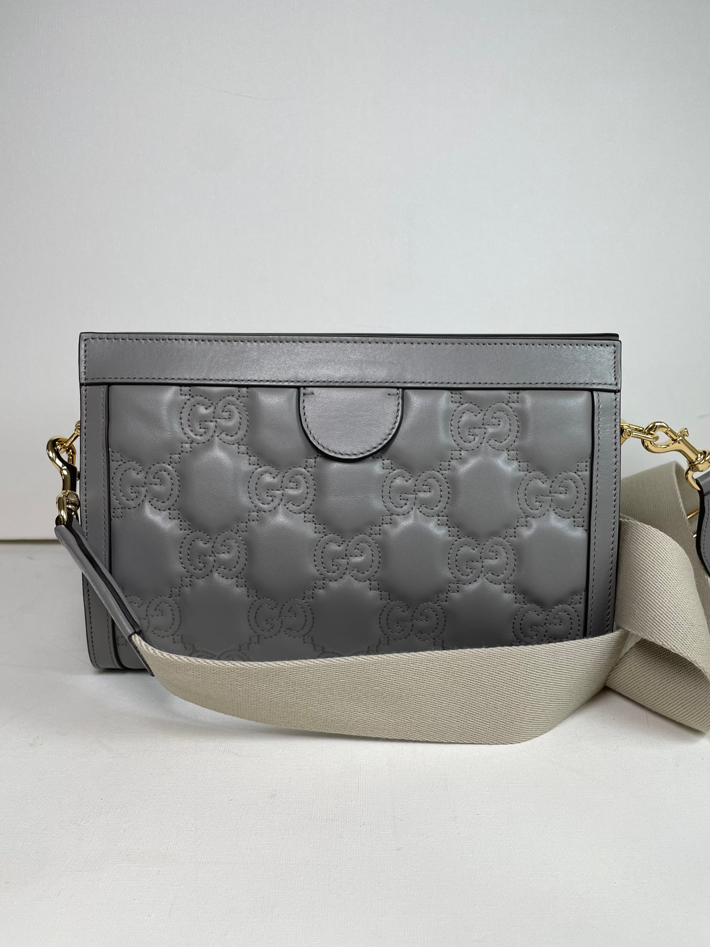 Preloved Gucci GG Matelasse Slim Chain Shoulder Bag, Small