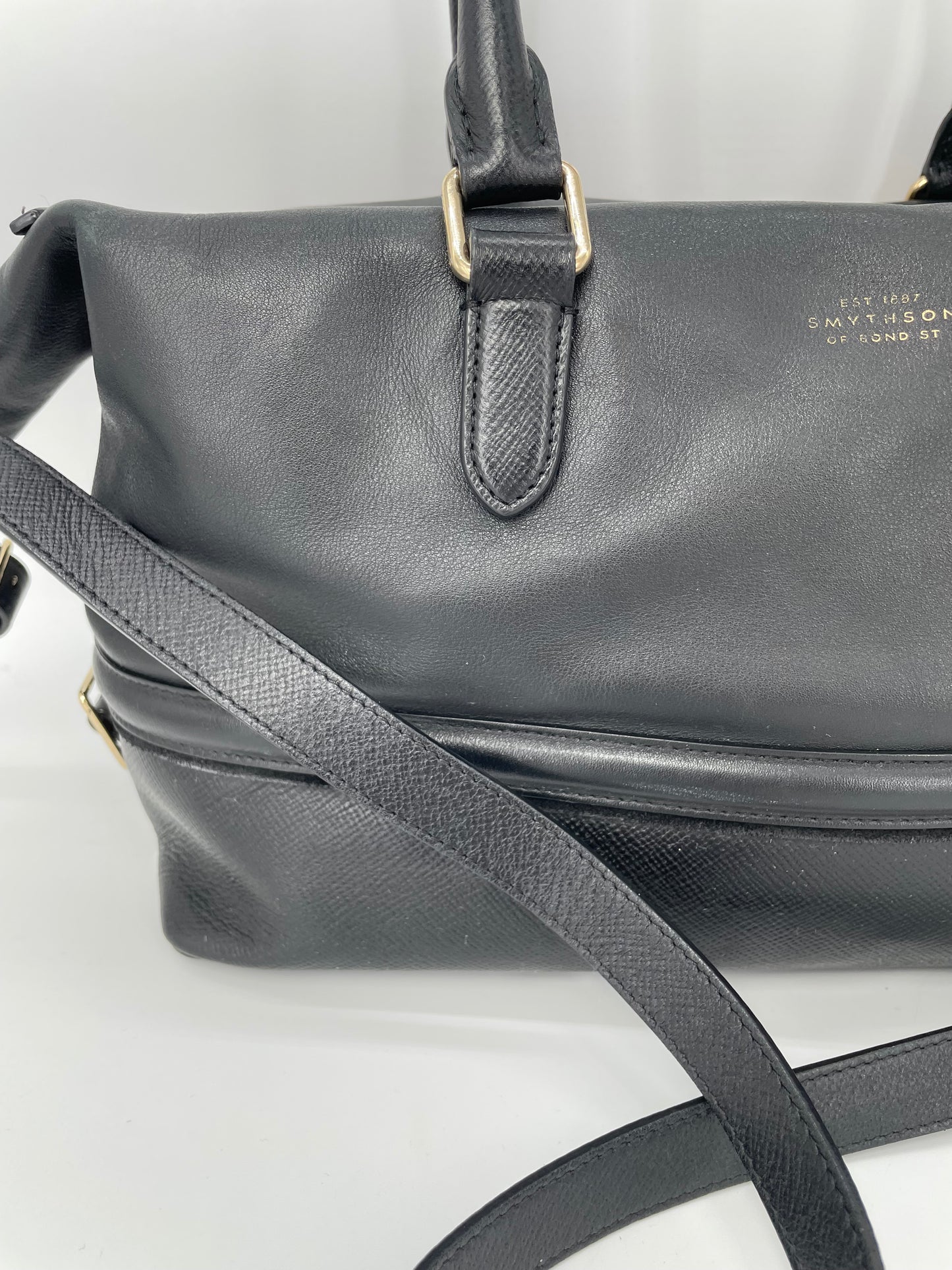 Preloved Smythson Panama Duffle tote