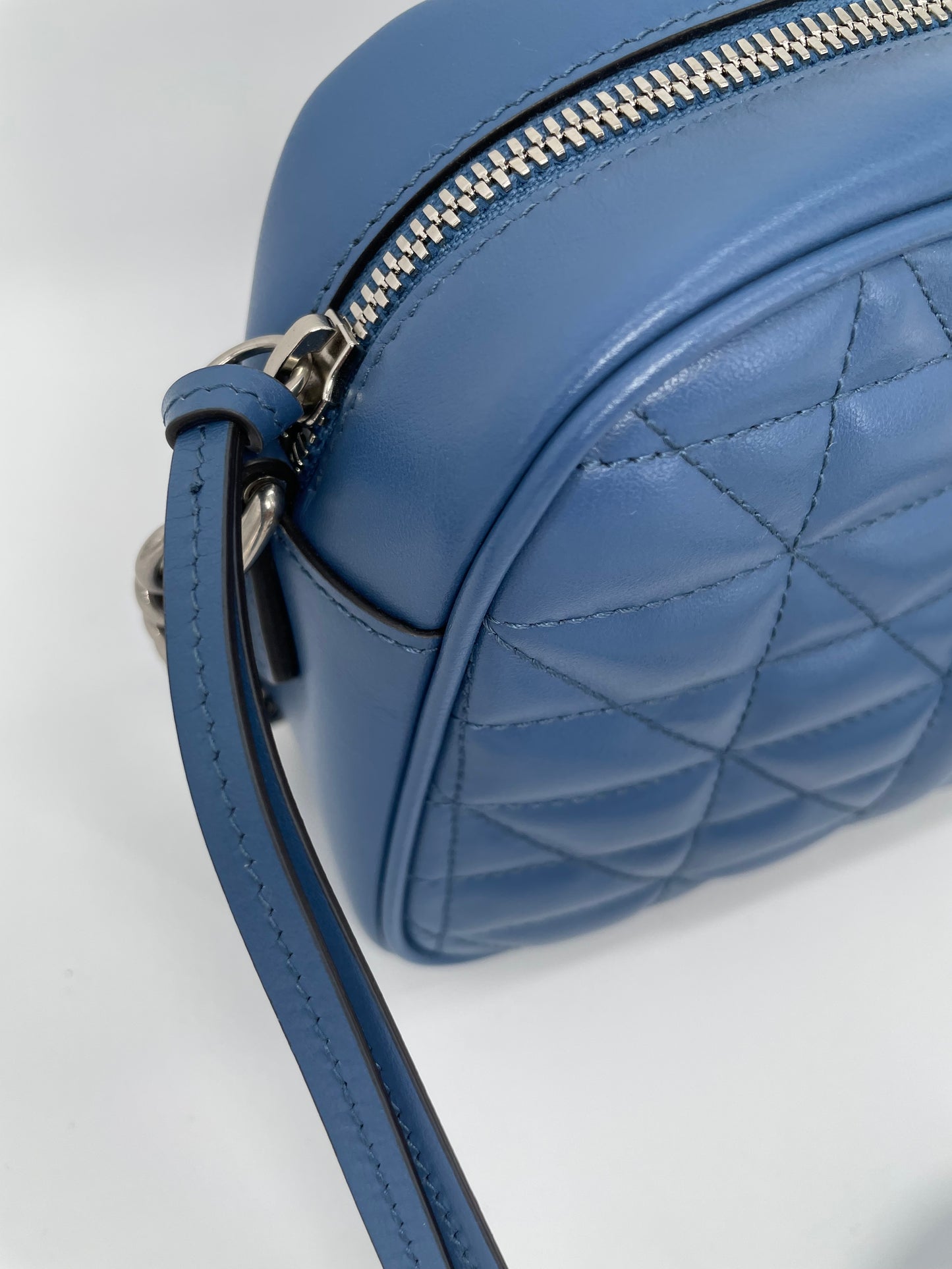 Preloved Gucci Quilted Leather Geometric Marmont Crossbody Bag, Small
