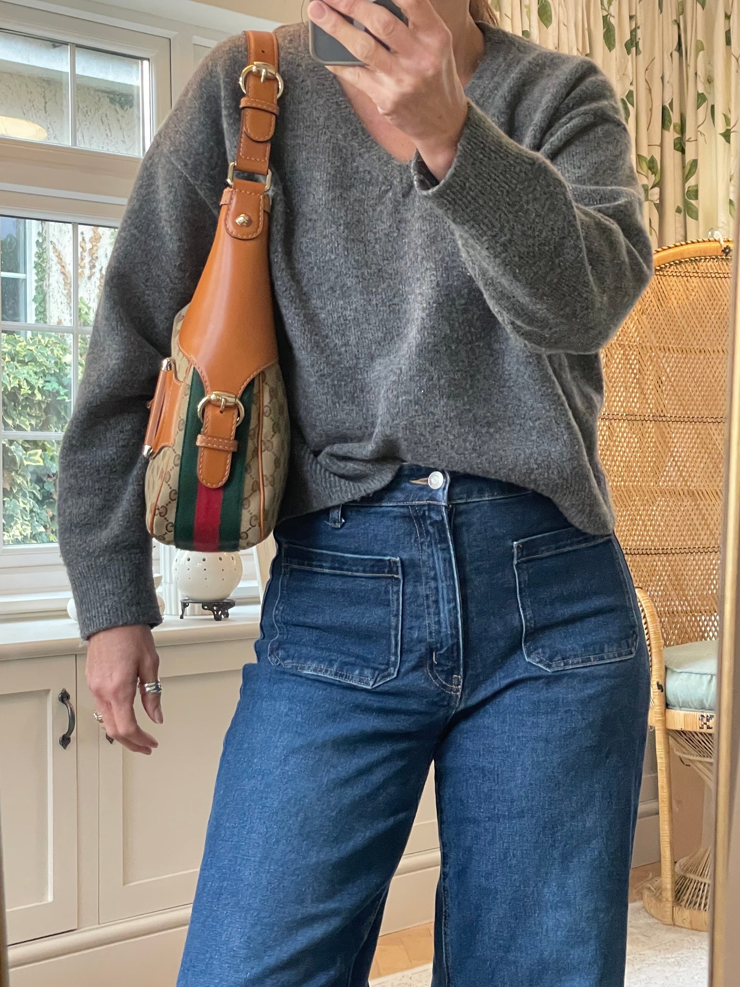 Preloved Gucci GG Heritage Horsebit Hobo Bag