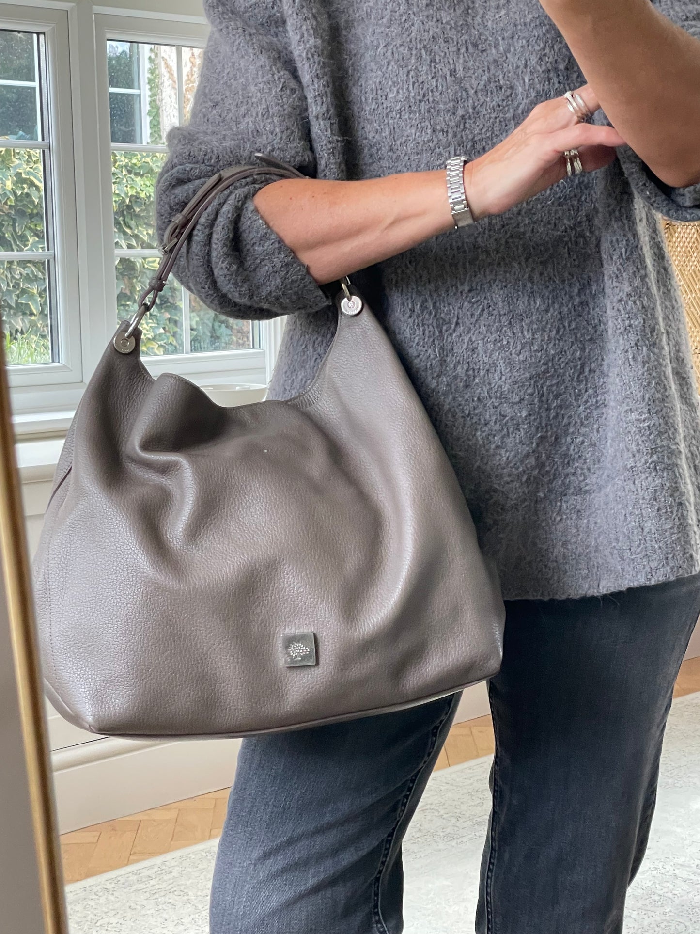 Preloved Mulberry Freya Hobo Shoulder Bag