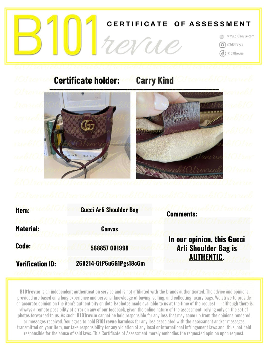 Preloved Gucci Arli Shoulder Bag, Medium