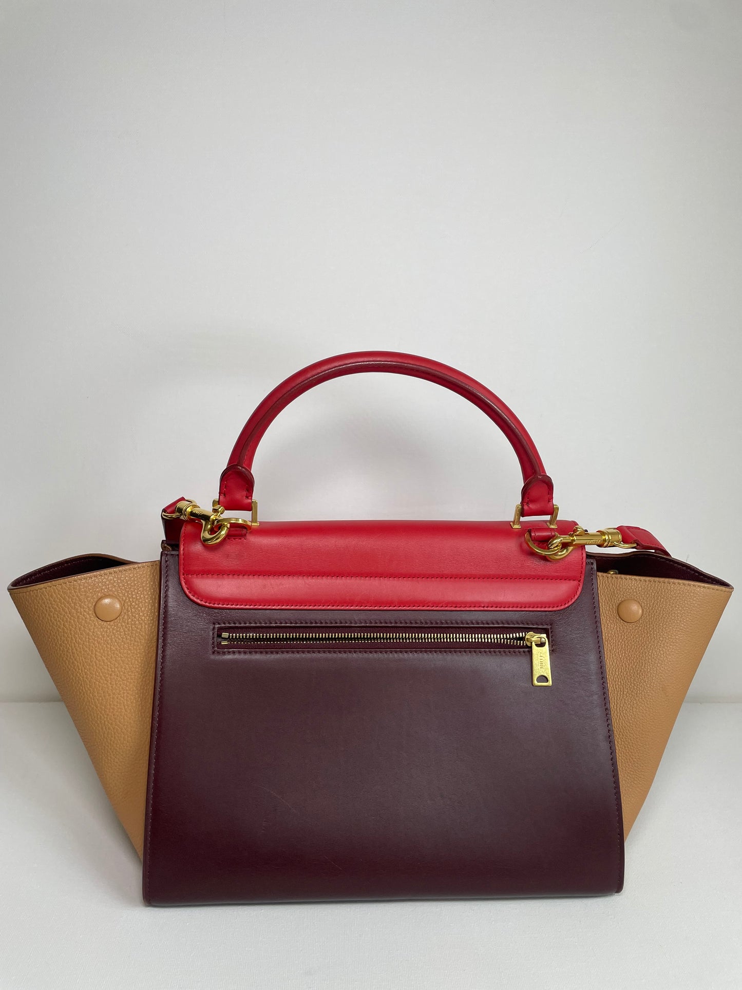Preloved Celine Trapeze Satchel Bag, Small