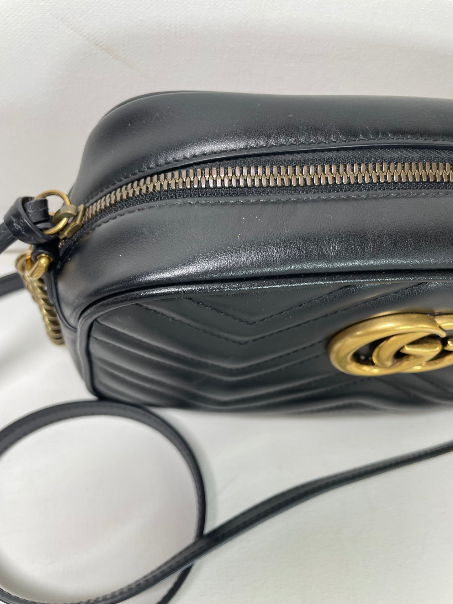 Preloved Gucci Marmont Shoulder Bag, Small
