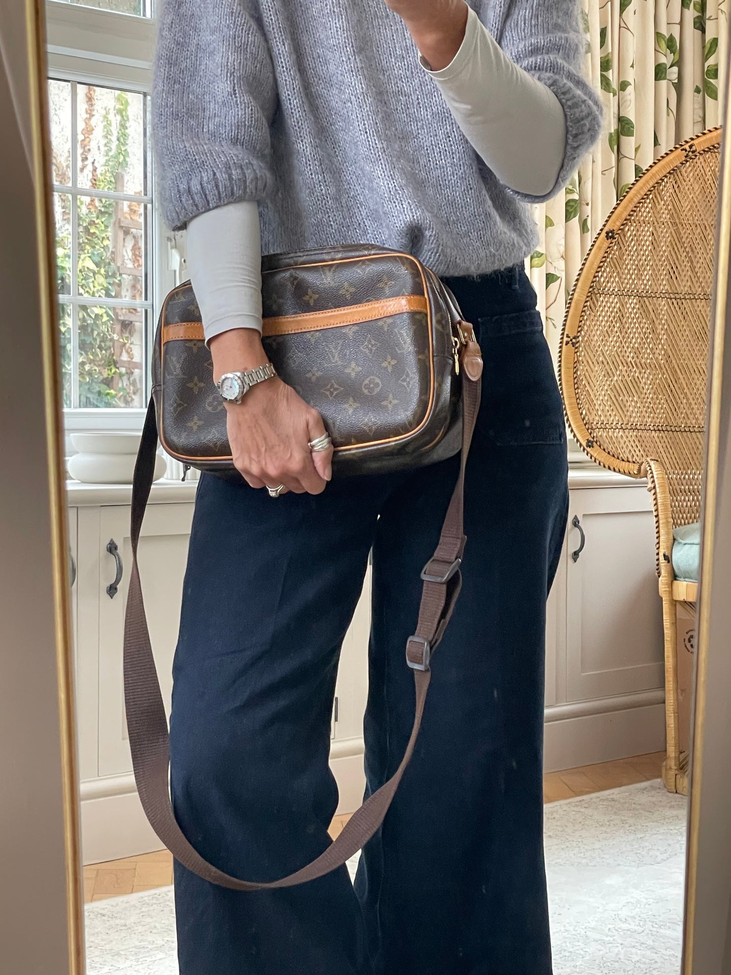 Preloved, Vintage Louis Vuitton Reporter Shoulder Bag, PM