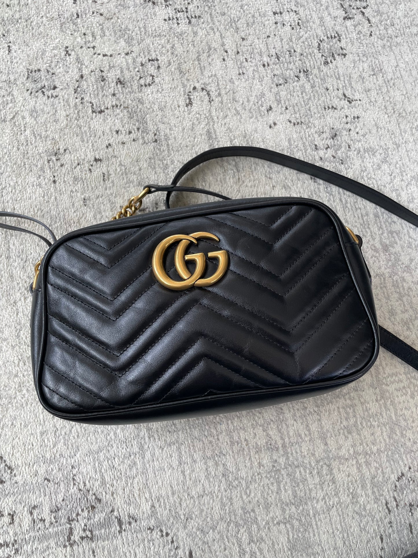 Preloved Gucci Marmont Shoulder Bag, Small