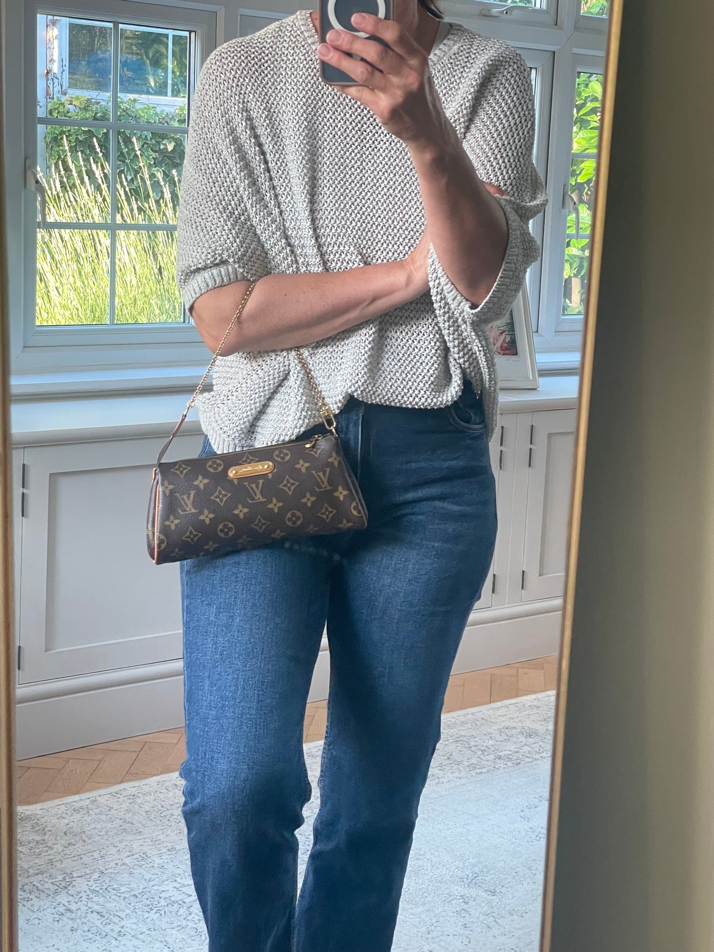 Preloved Louis Vuitton Monogram Canvas Eva Clutch/Crossbody Bag