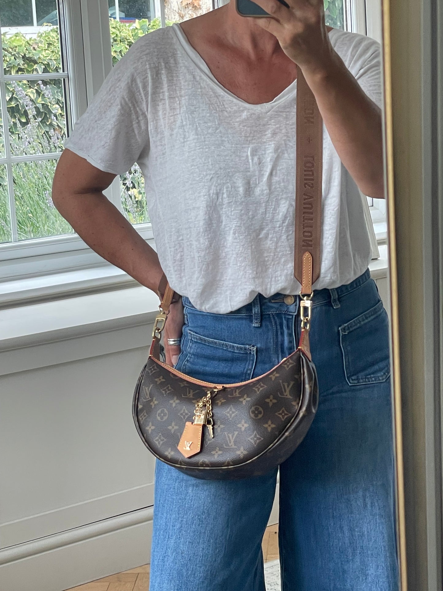 Preloved Louis Vuitton Looping Monogram Two Way Bag