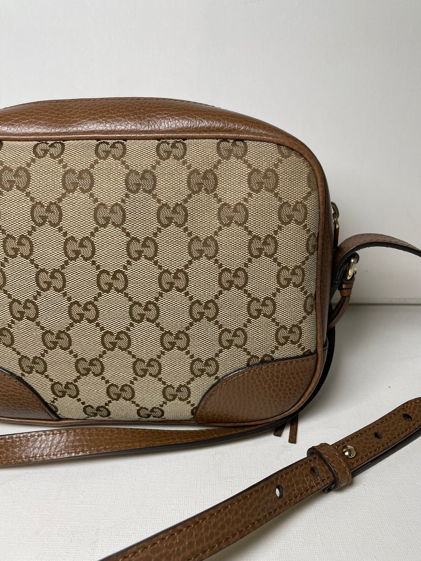 Preloved Gucci Bree Monogram Crossbody Bag