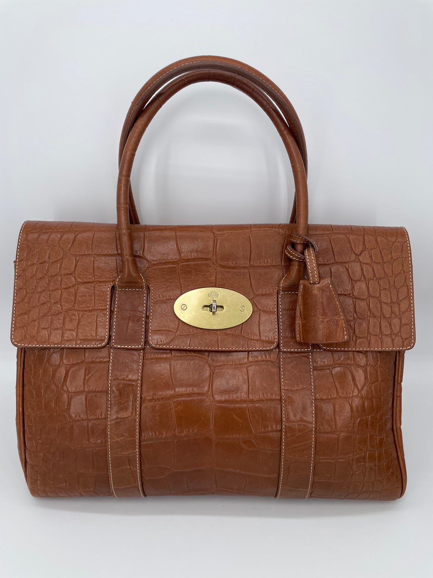 Preloved Mulberry Classic Heritage Bayswater Tote Bag, Large