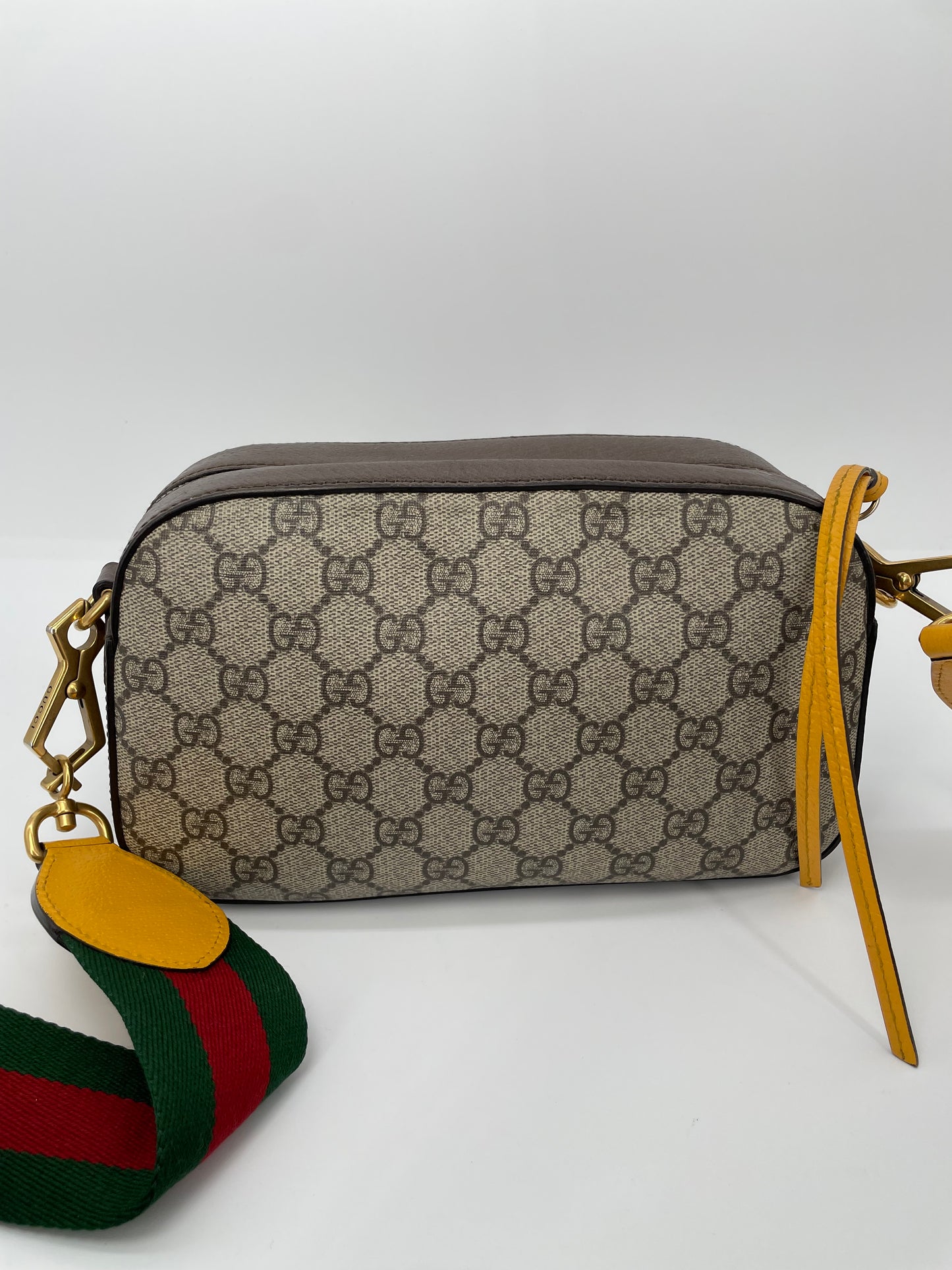 Preloved Gucci GG Supreme Monogram Web Neo Vintage Shoulder Bag