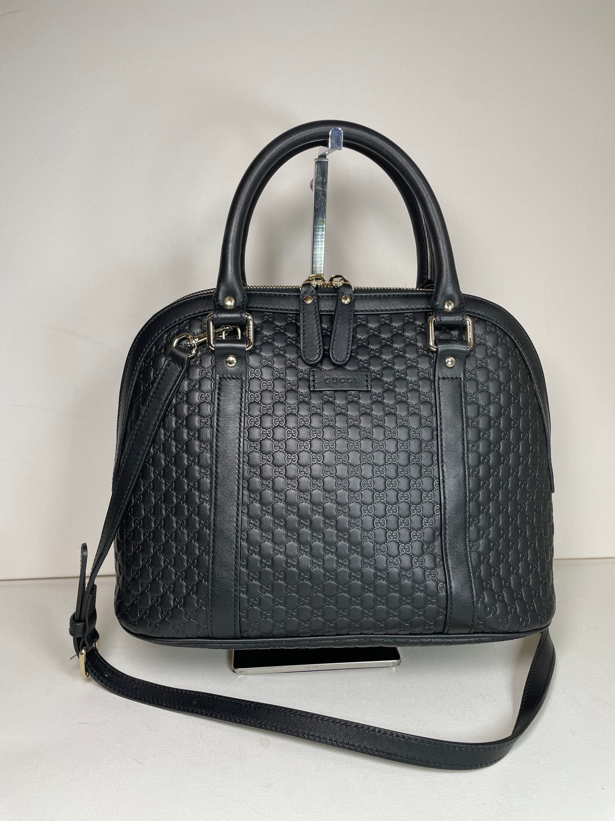 Preloved Gucci Guccissima  Dome Shoulder Bag, Medium
