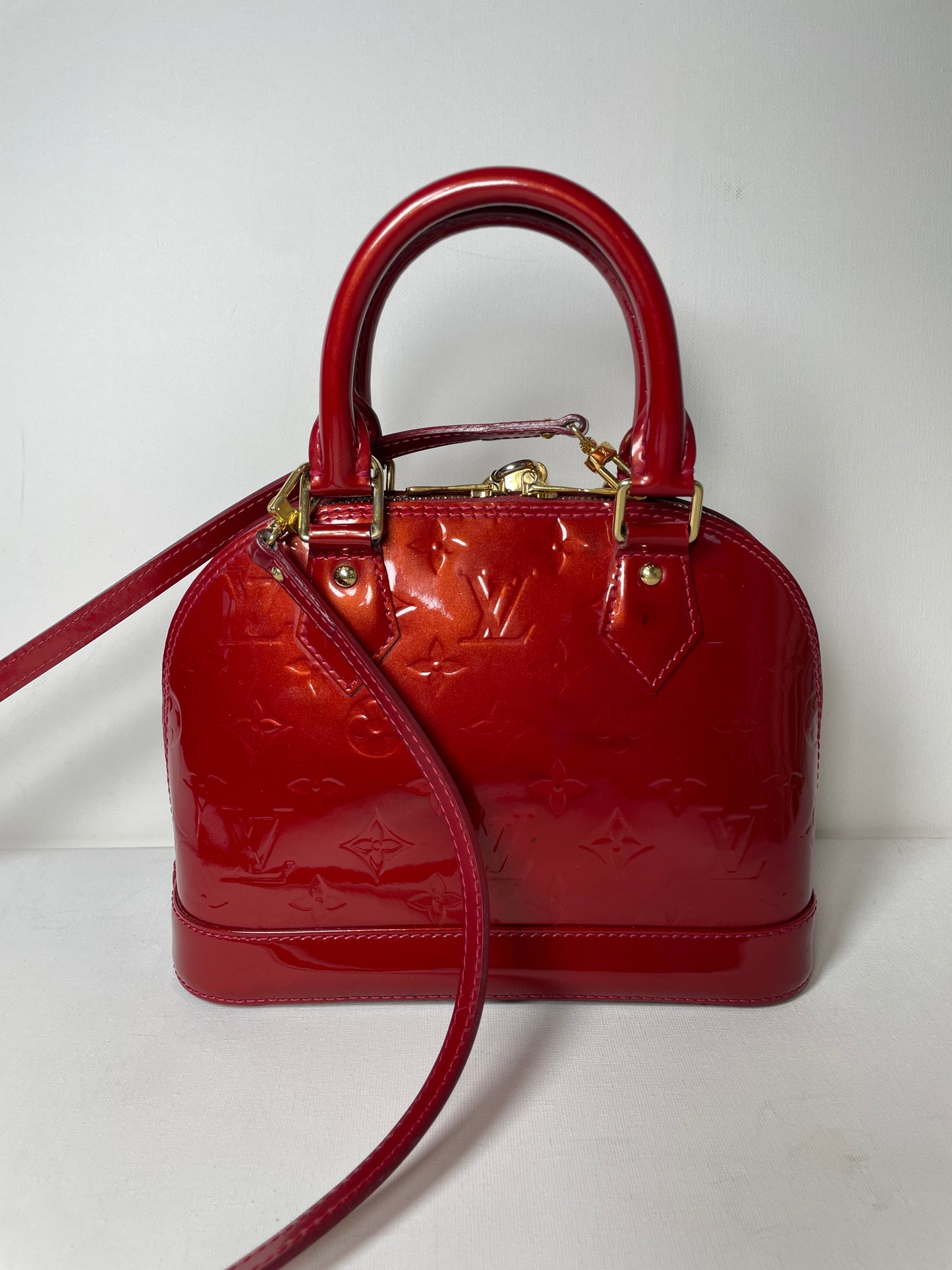 Preloved Louis Vuitton Alma Bag with Long Strap, BB
