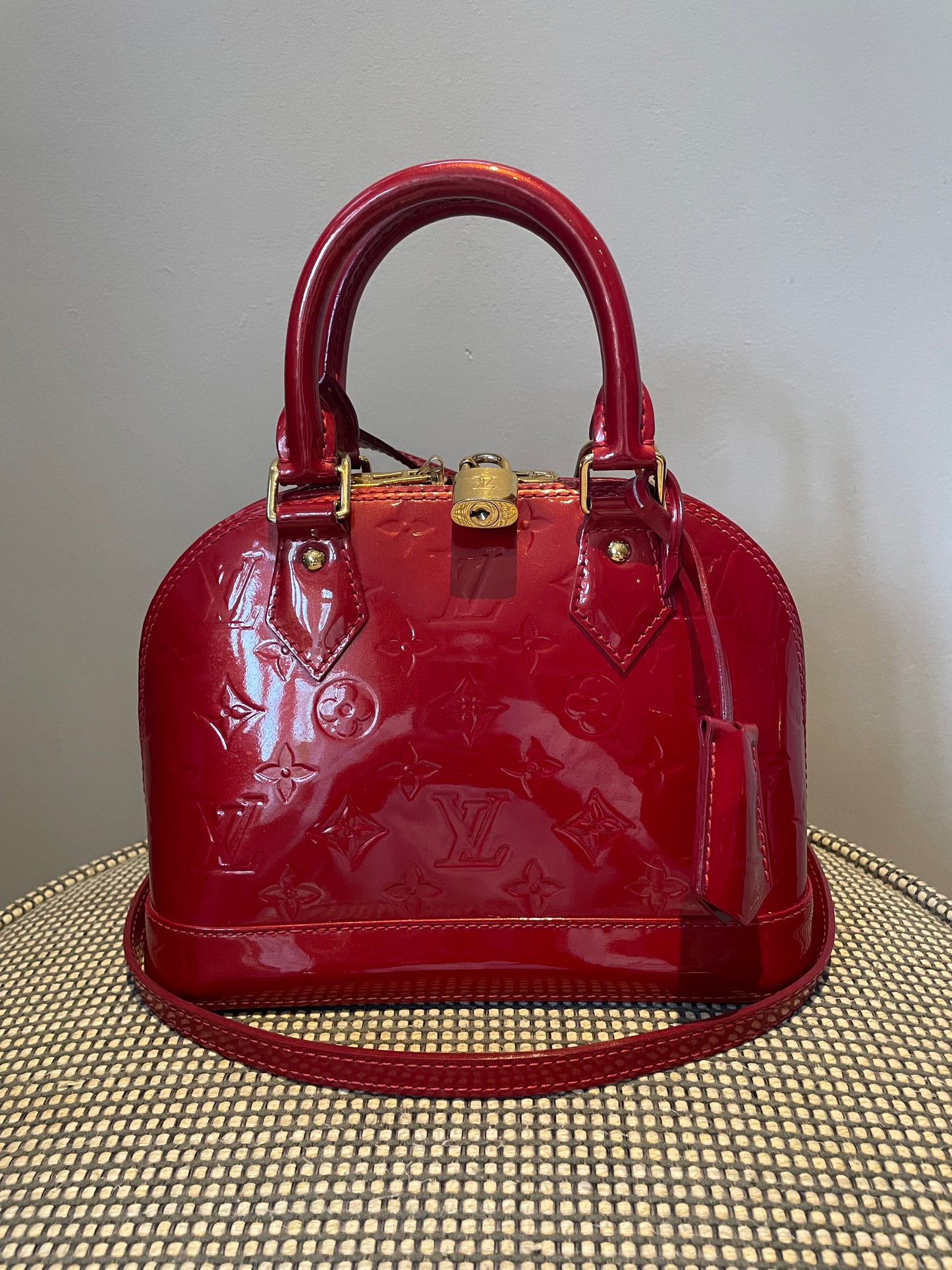 Preloved Louis Vuitton Alma Bag with Long Strap, BB