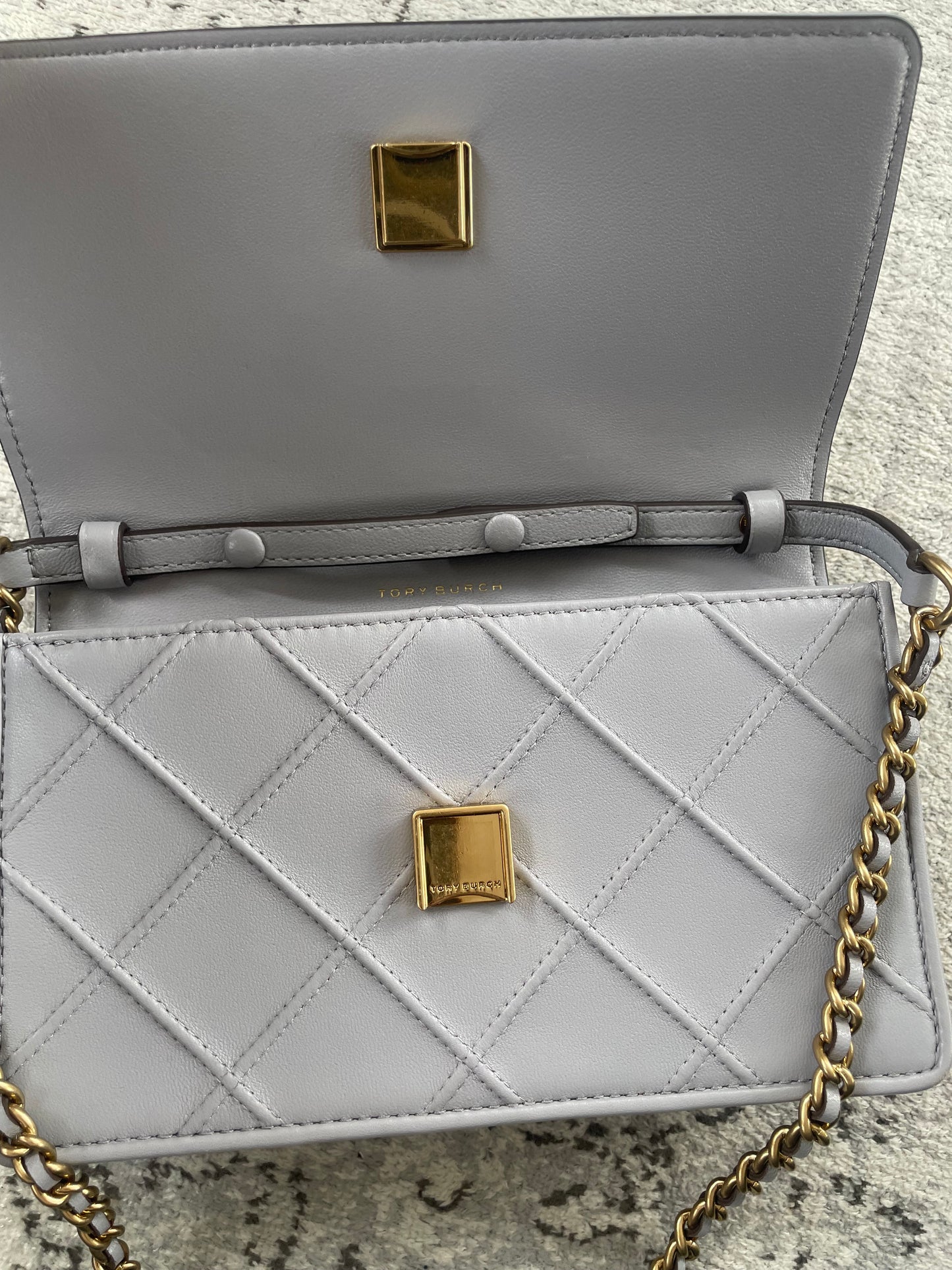 Preloved Tory Burch Fleming Soft Chain Wallet