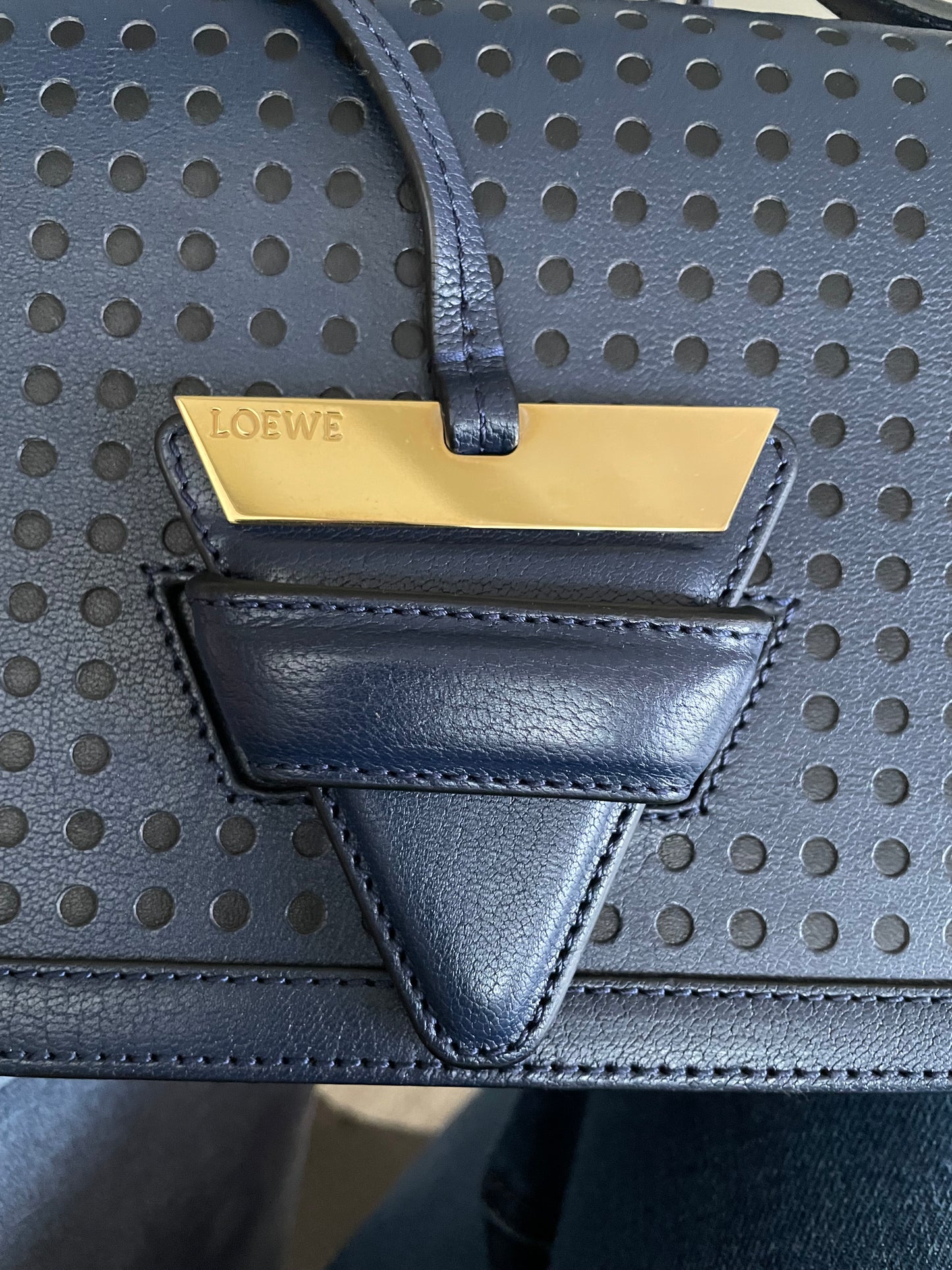 Preloved Loewe Barcelona Crossbody Bag, Medium