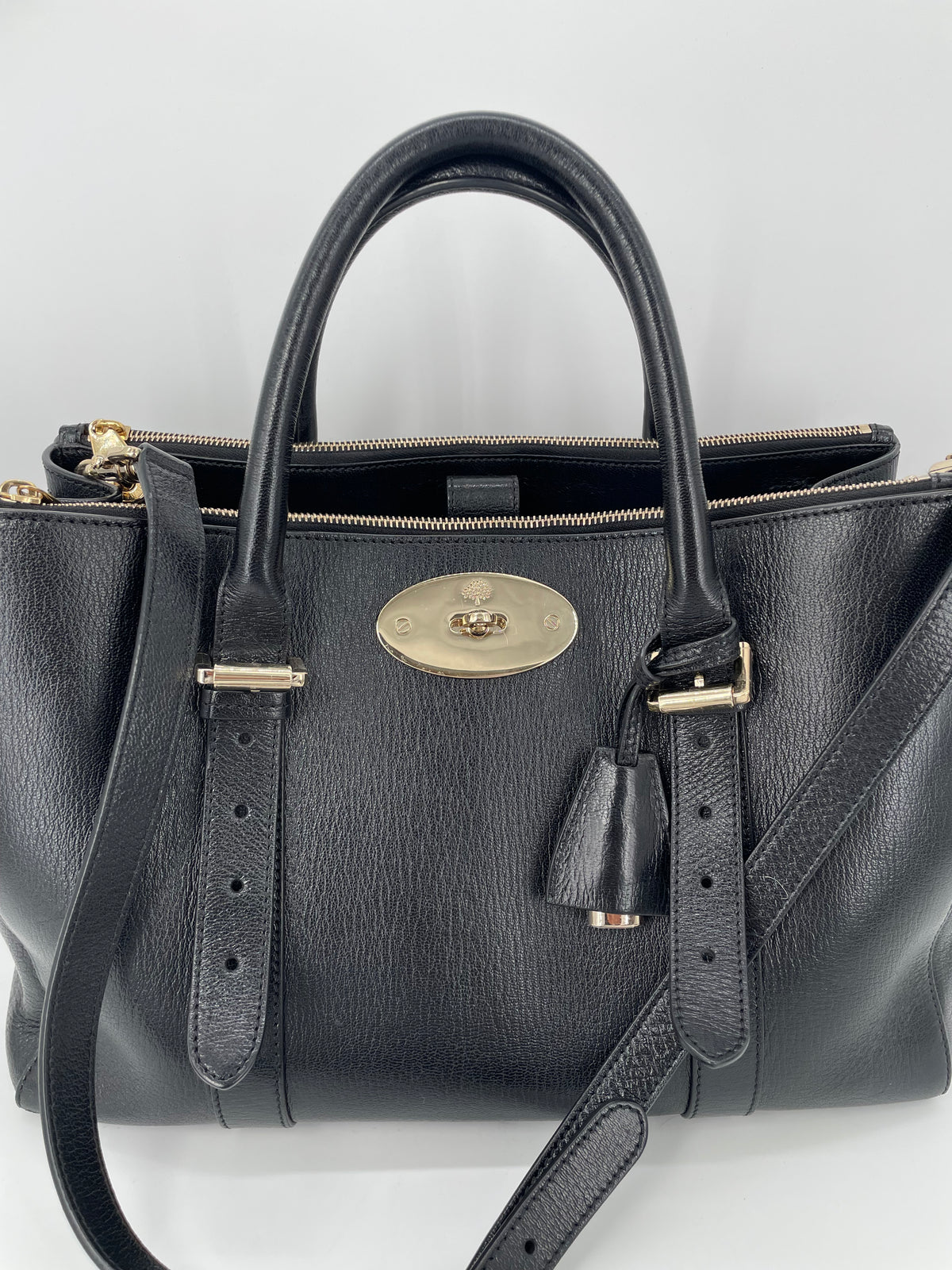 Preloved Mulberry Bayswater Double Zip Tote Bag, Large