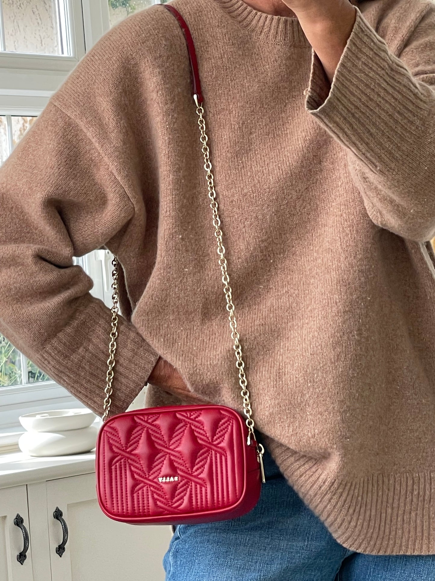 Preloved Bally Quilted Shoulder Bag