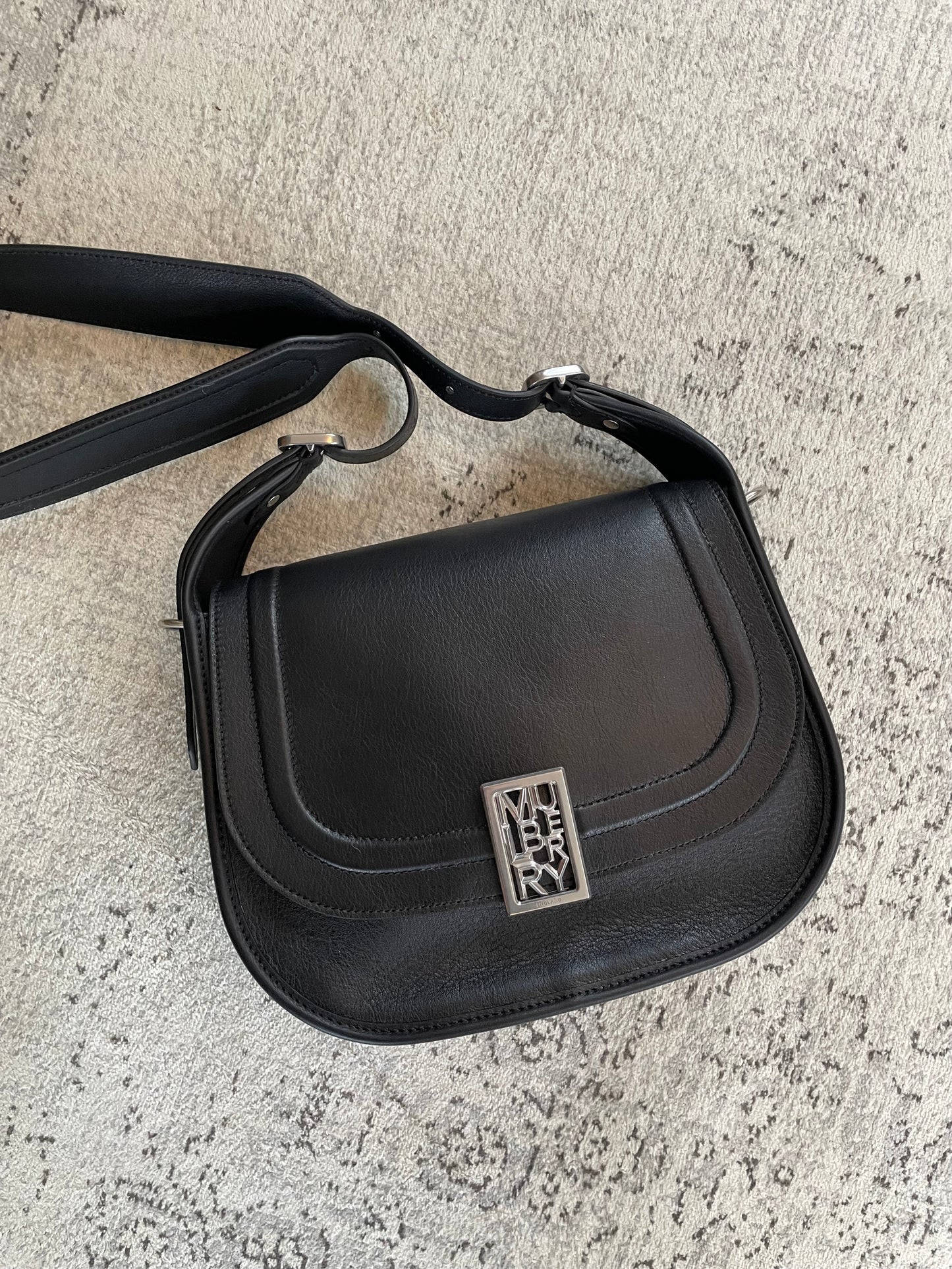 Preloved Mulberry Sadie Satchel Shoulder Bag, Large