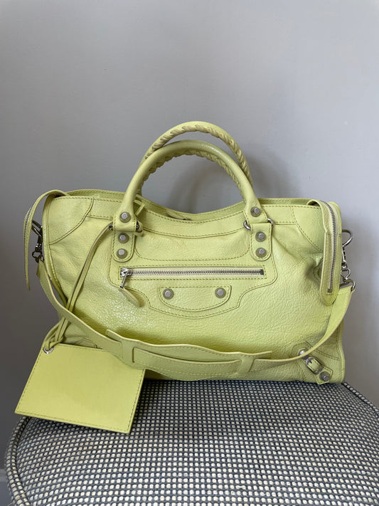 Preloved Balenciaga Motorcycle City Tote Bag, Medium