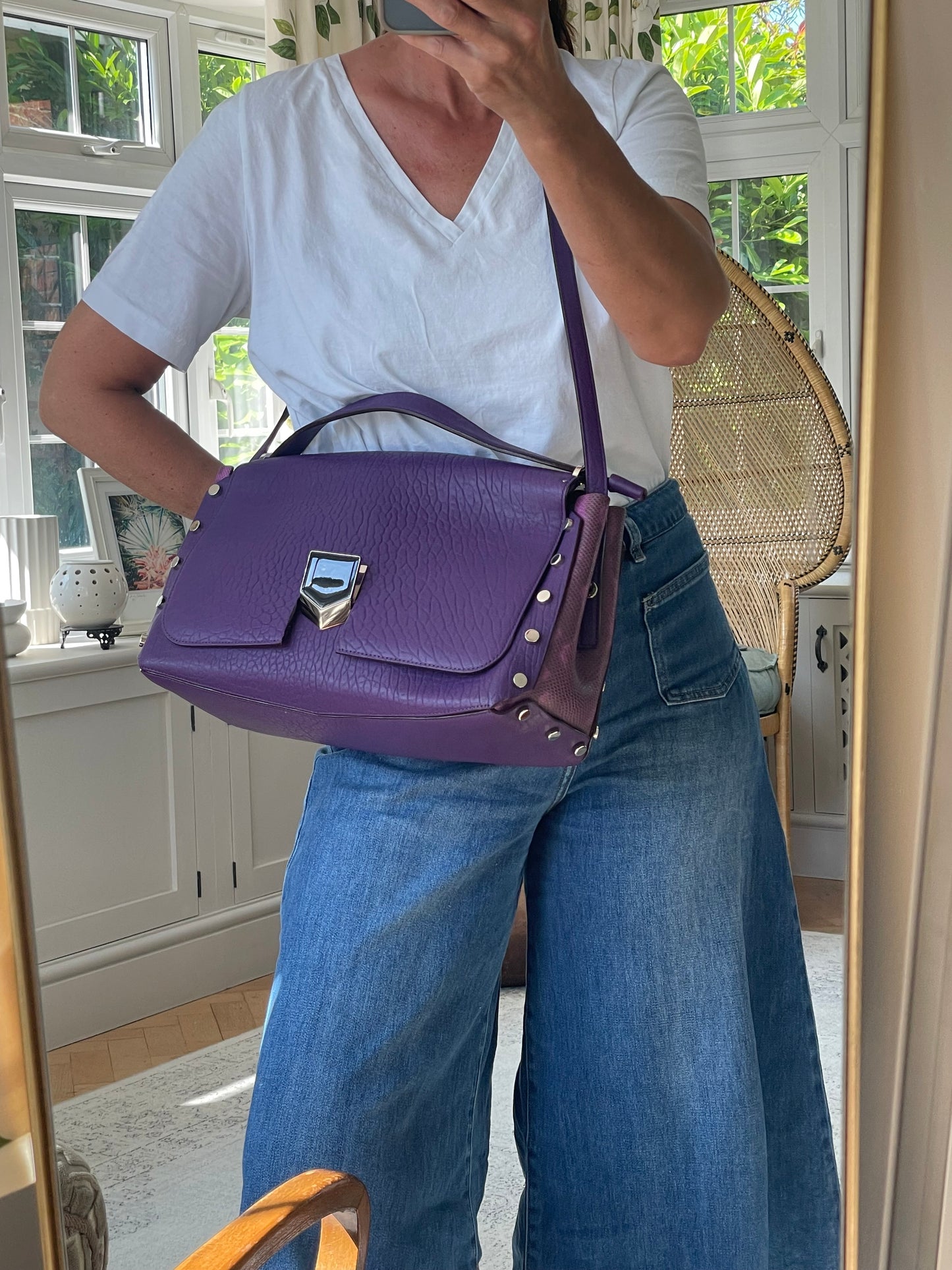 Preloved Jimmy Choo Lockett Shoulder Bag