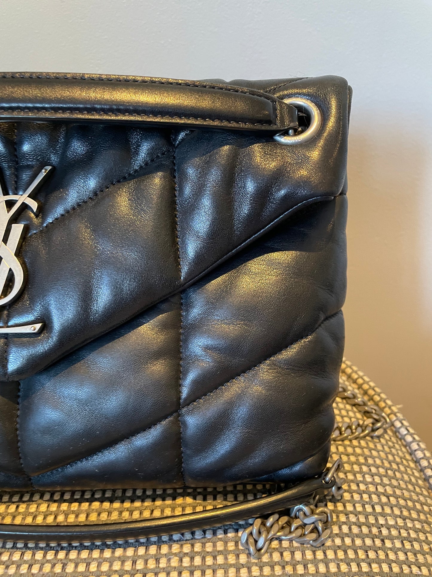 Preloved Saint Laurent Quilted LouLou Puffer Bag, Small