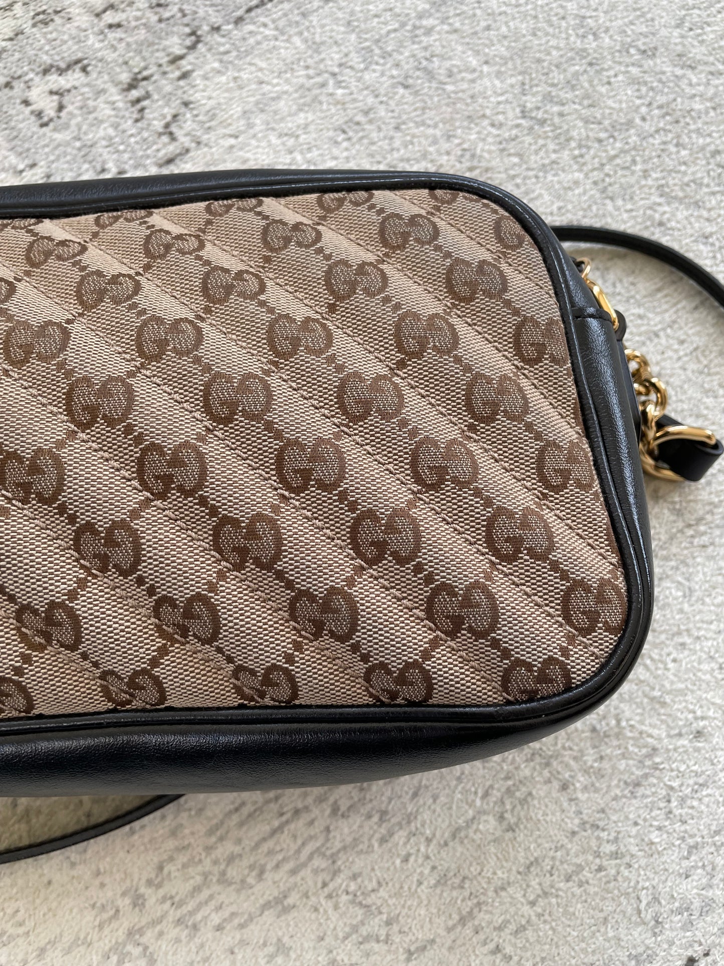 Preloved Gucci Matelasse Diagonal GG Marmont Bag, Small