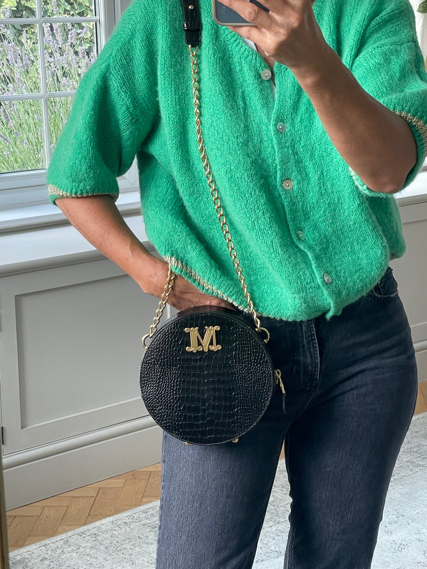 Preloved Max Mara Circular Shoulder Bag