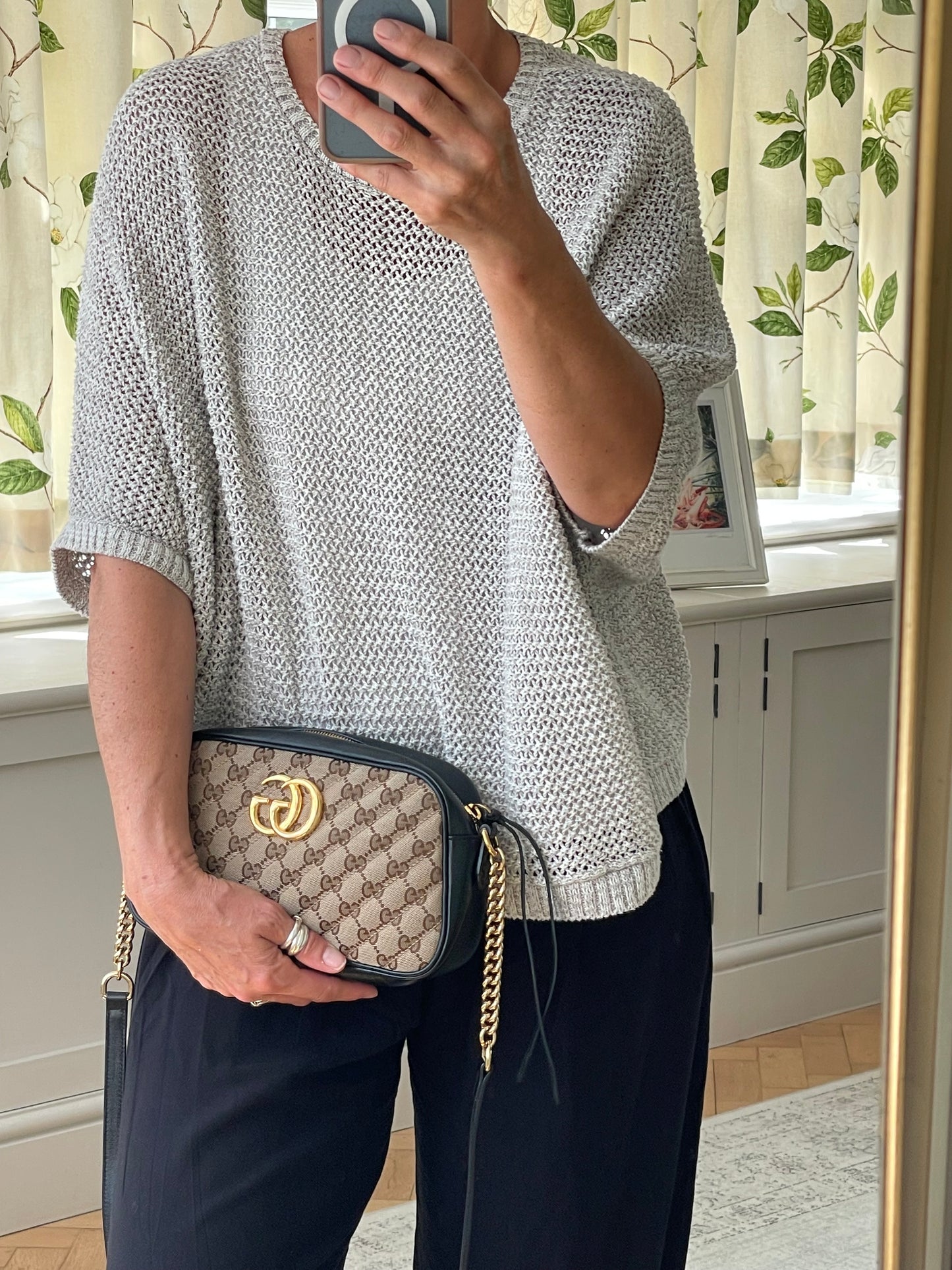 Preloved Gucci Matelasse Diagonal GG Marmont Bag, Small