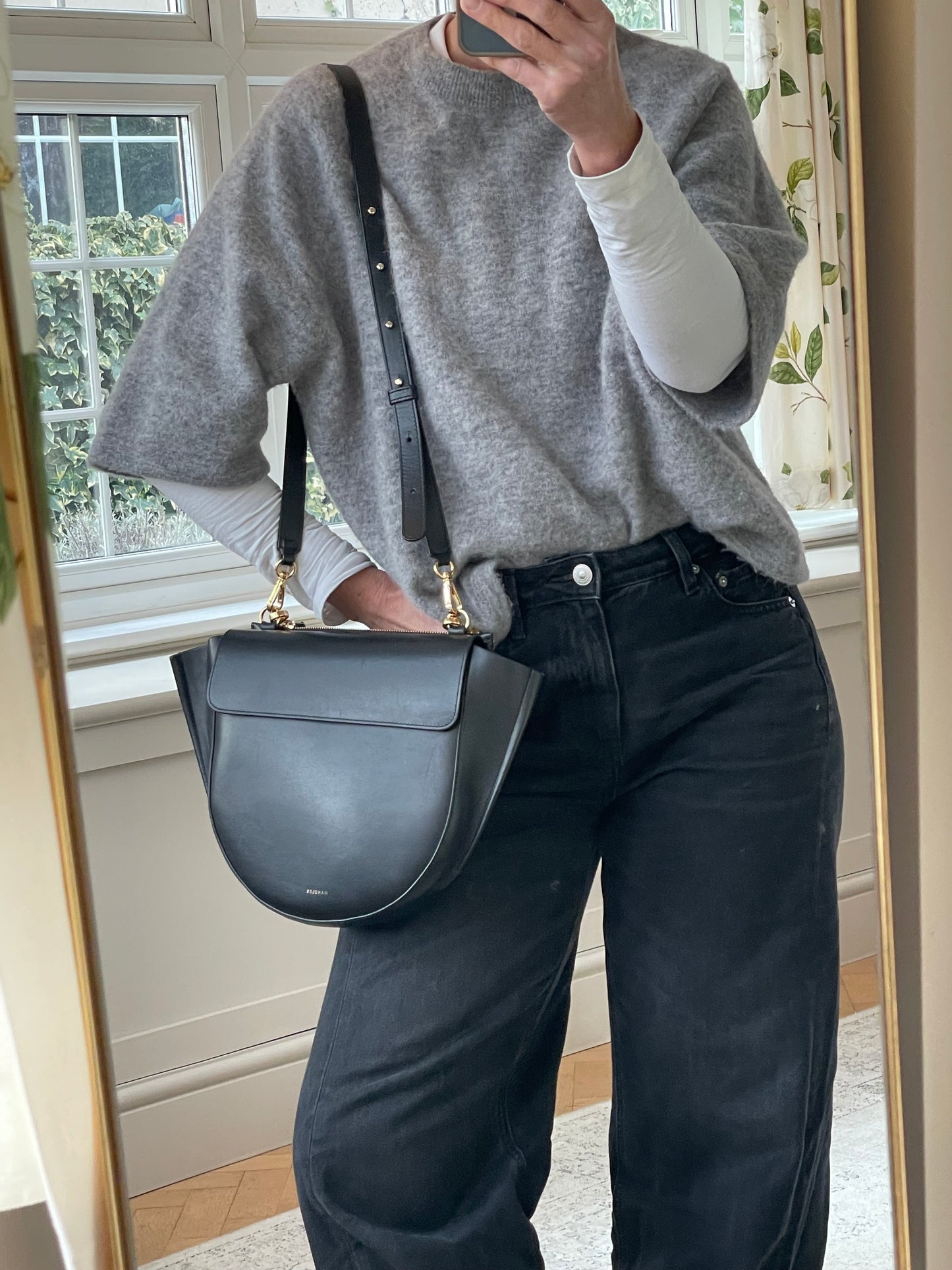 Preloved Wandler Hortensia Crossbody Bag and Top Handle Bag, Medium