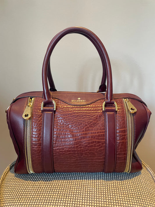 Preloved Mulberry Tasha Boston Bag