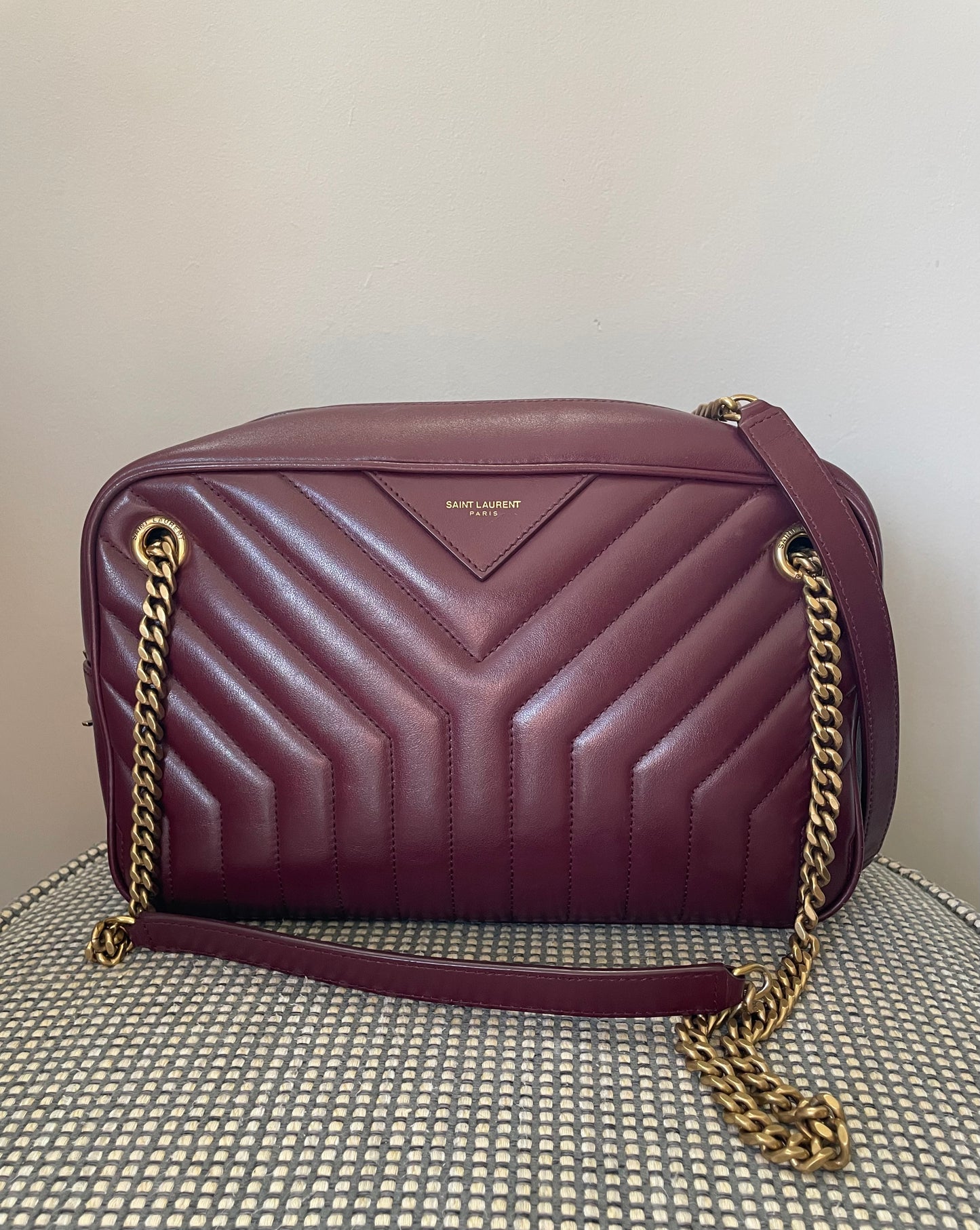 Preloved Saint Laurent Joan Camera Crossbody Bag, Medium