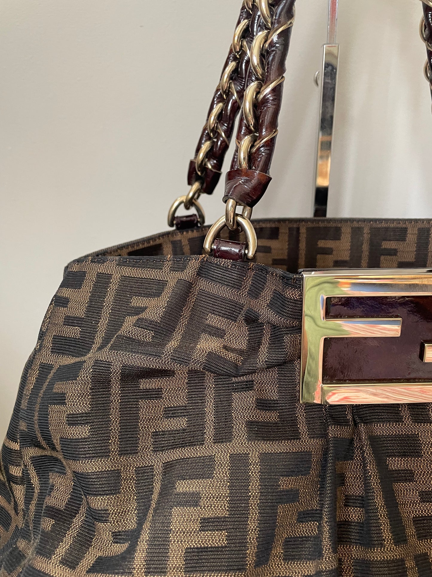 Preloved Fendi Zucca Mia Tote Bag, Large