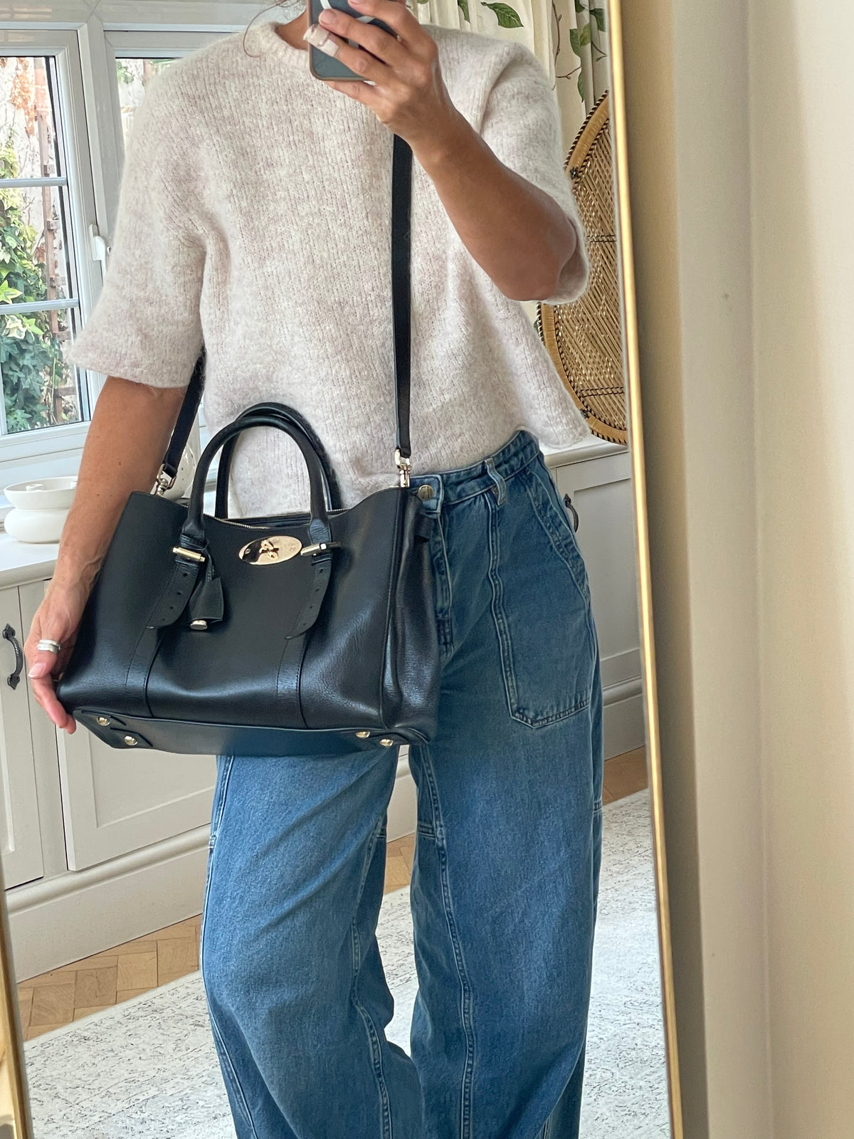 Preloved Mulberry Bayswater Double Zip Tote Bag, Large