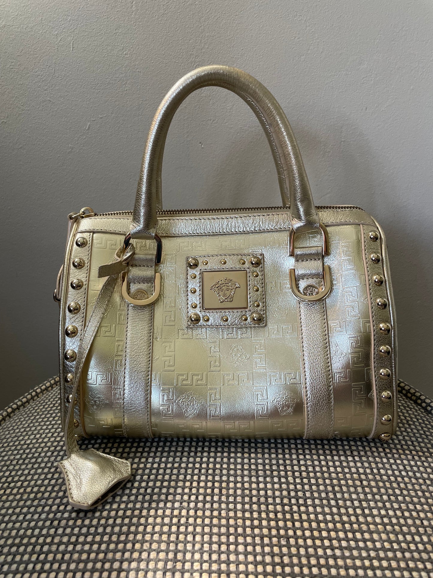 Preloved Vintage Versace Medusa Boston Bag
