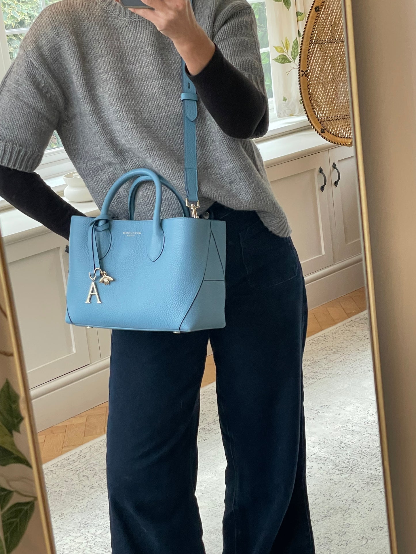 Preloved Aspinal of London Midi Tote Bag