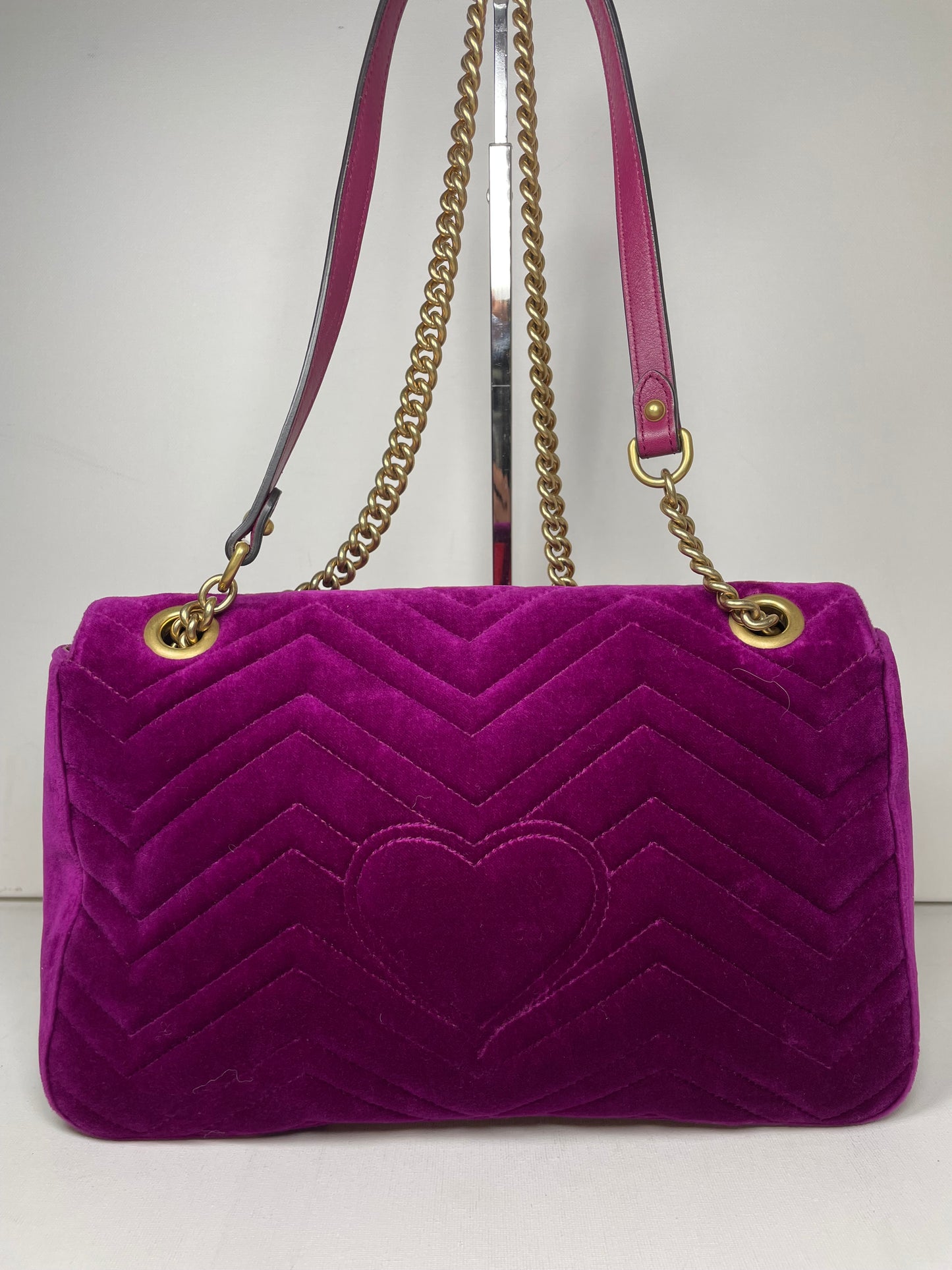 Preloved Gucci  Embroidered ‘LOVED’ Marmont shoulder Bag, Medium