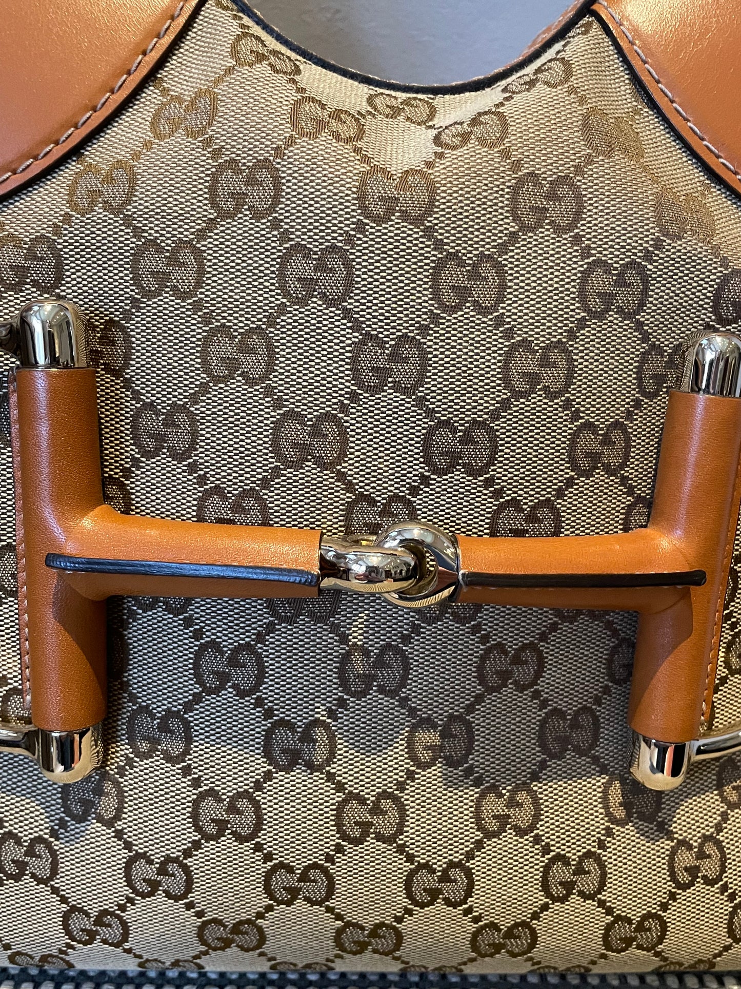 Preloved Gucci GG Heritage Horsebit Hobo Bag