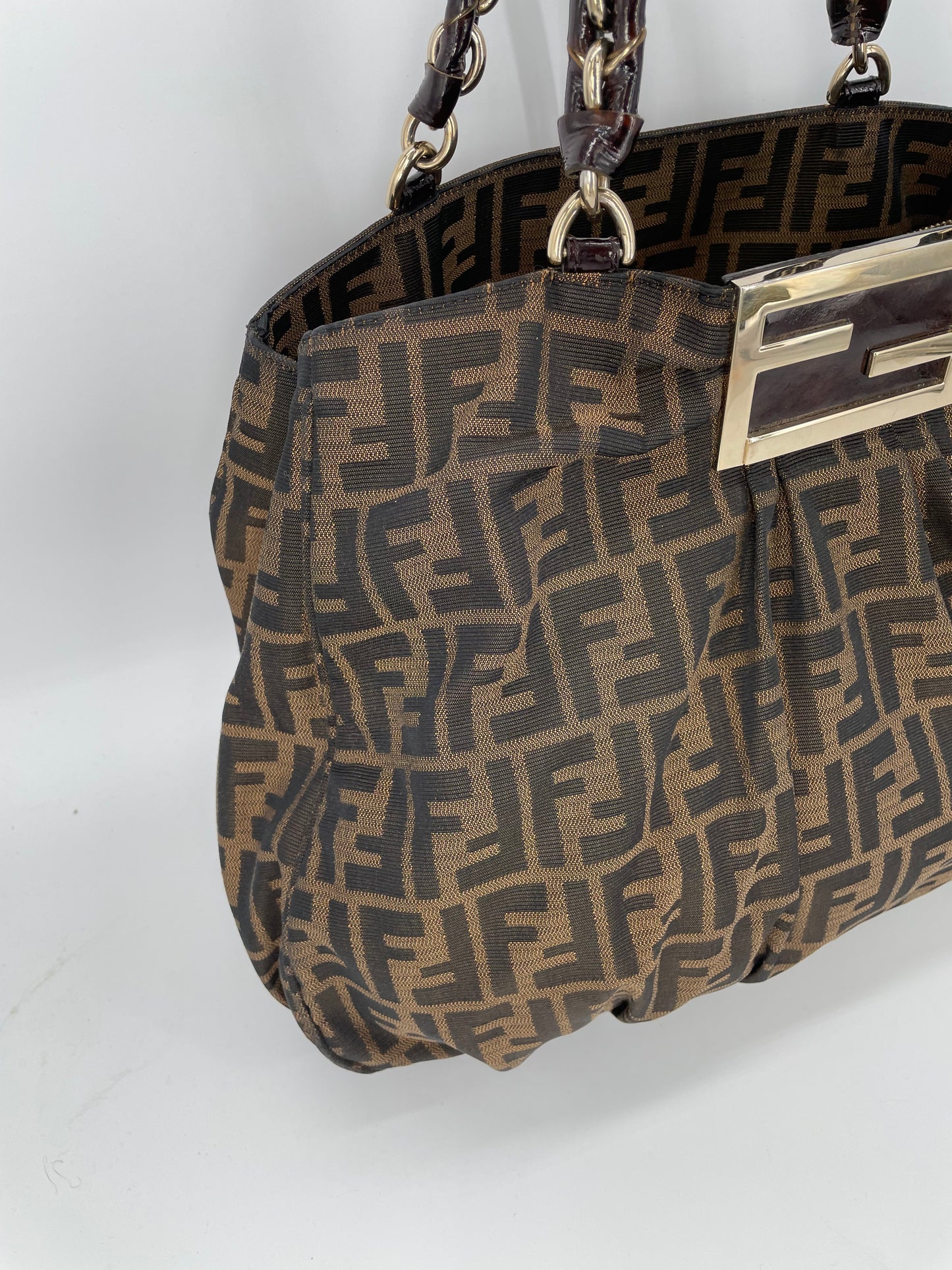 Preloved Fendi Zucca Mia Tote Bag, Large