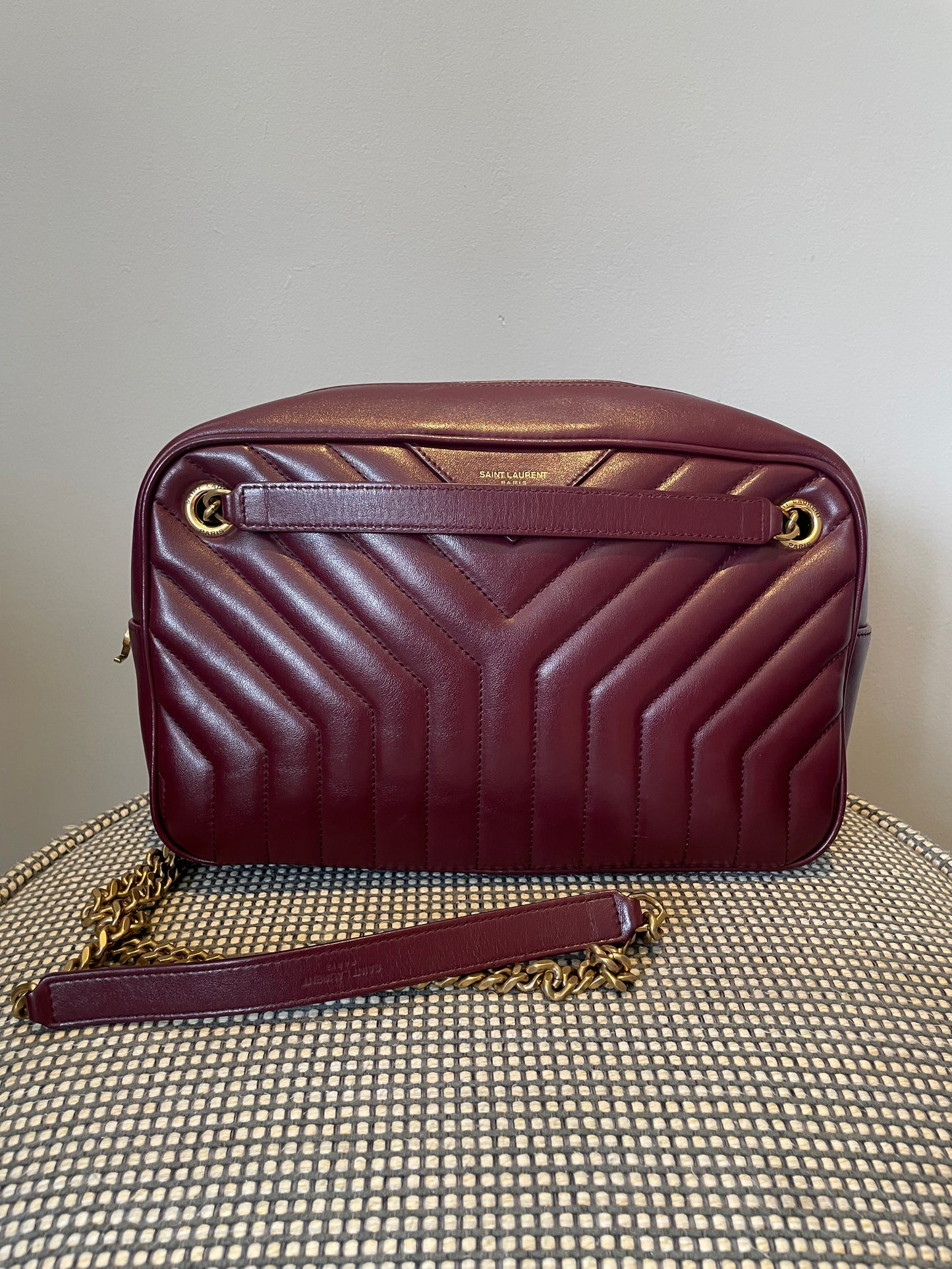 Preloved Saint Laurent Joan Camera Crossbody Bag, Medium